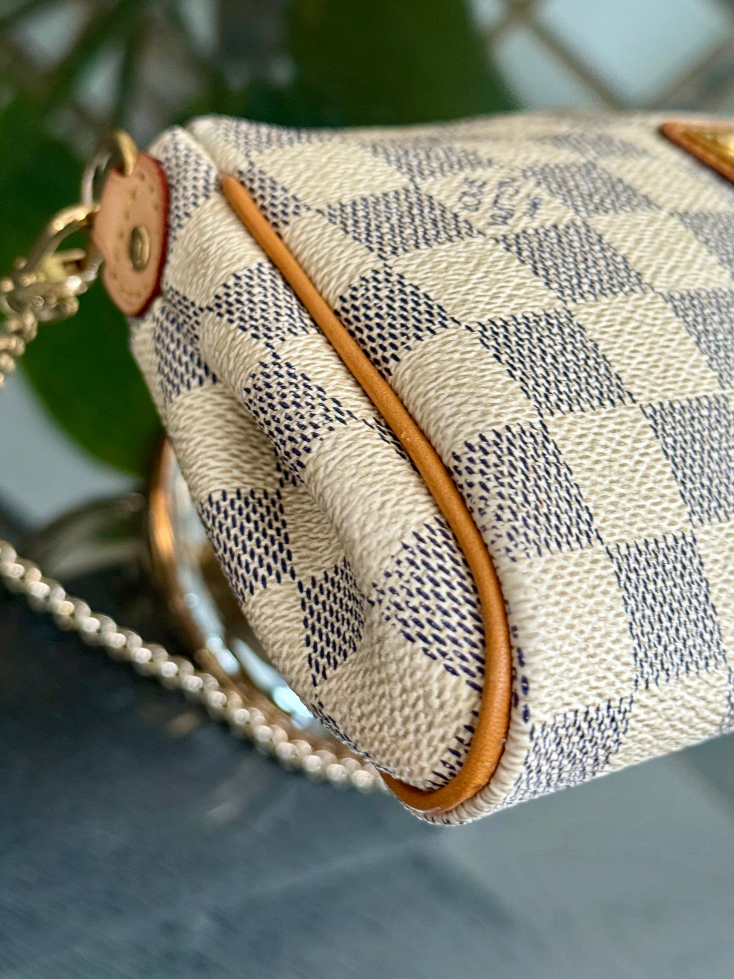 Eva Clutch in Azur with Dustbag , box and Paper bag🗓️ Year: 2011