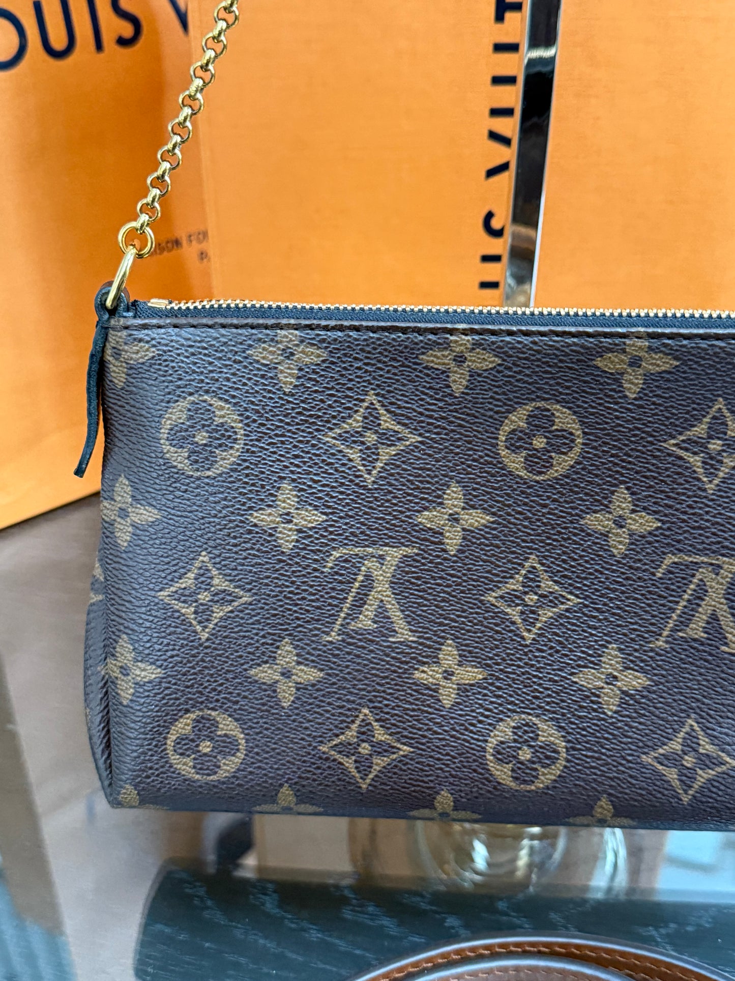 Pallas Clutch w/ Box , Receipt, and Paper bag-Year: 2017