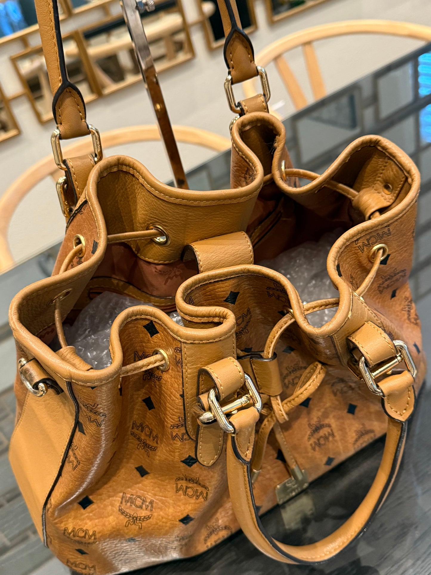 MCM Bucket Bag (No Strap)