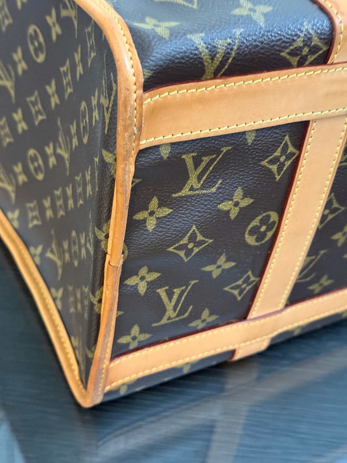 Sac Chien Monogram Pet Carrier 40 with Luggage Tag 🗓️ Year: 2004