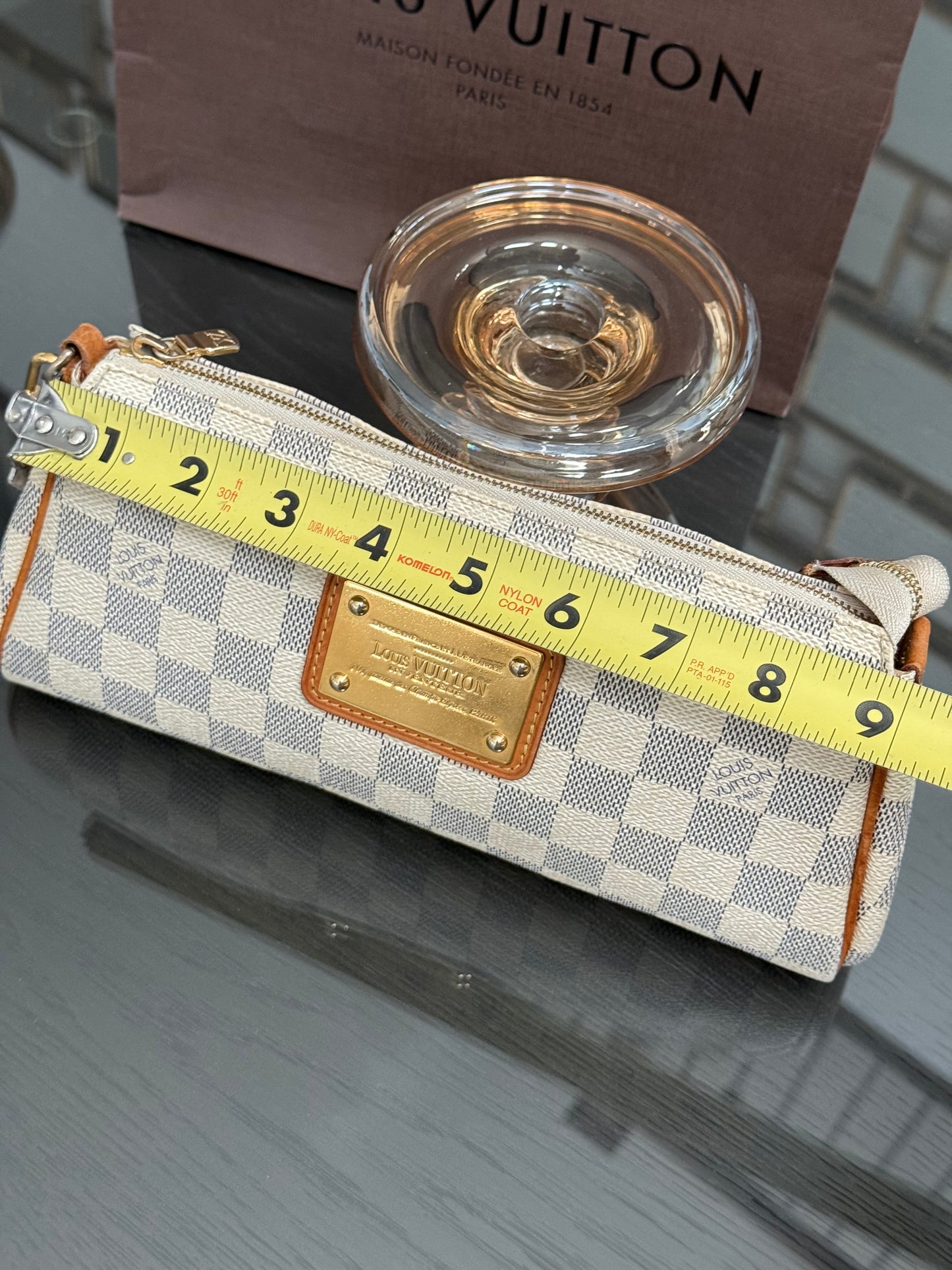 Eva Clutch in Azur with Dustbag , box and Paper bag 🗓️ Year: 2011