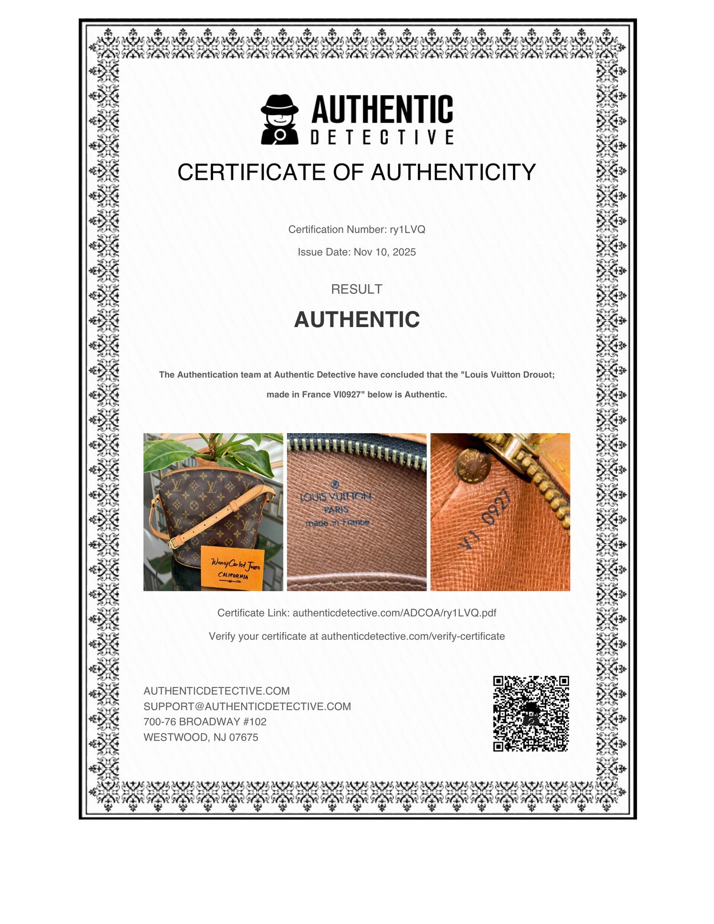 Drouot Crossbody π
Year: 1997