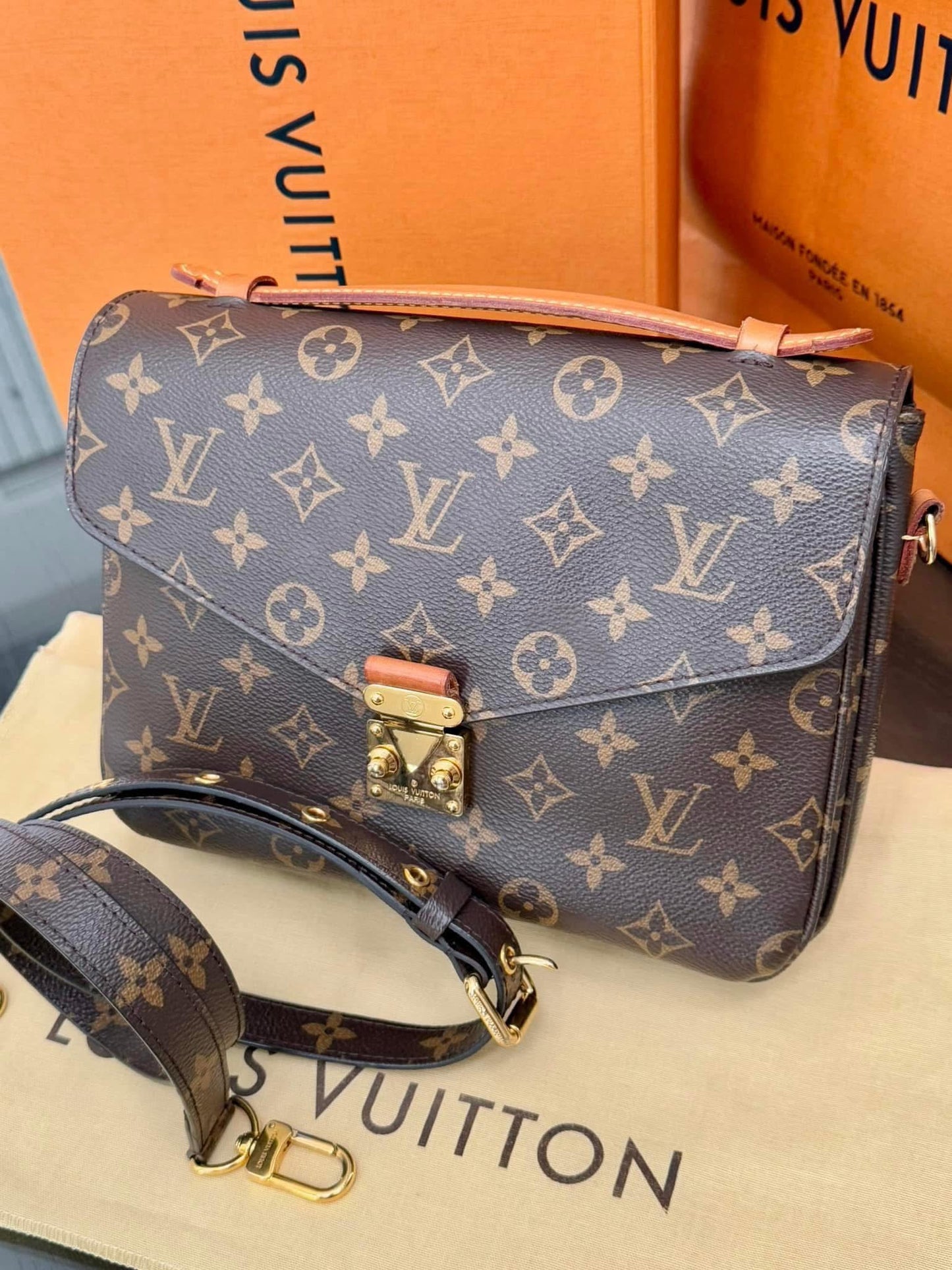 Pochette Metis with Box, Dustbag and Paper bag -Microchip & Authenticed
