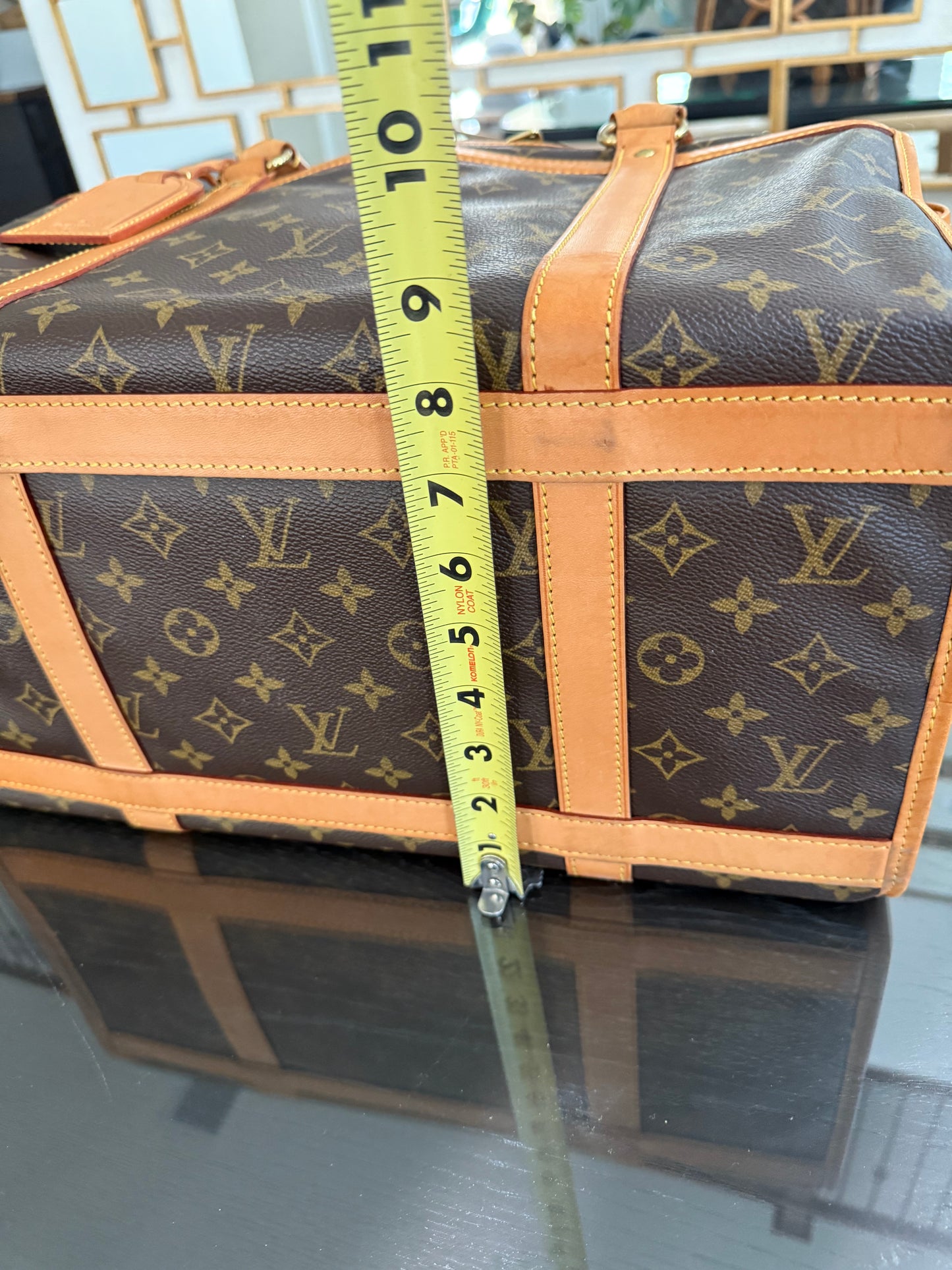 Sac Chien Monogram Pet Carrier 40 with Luggage Tag 🗓️ Year: 2004