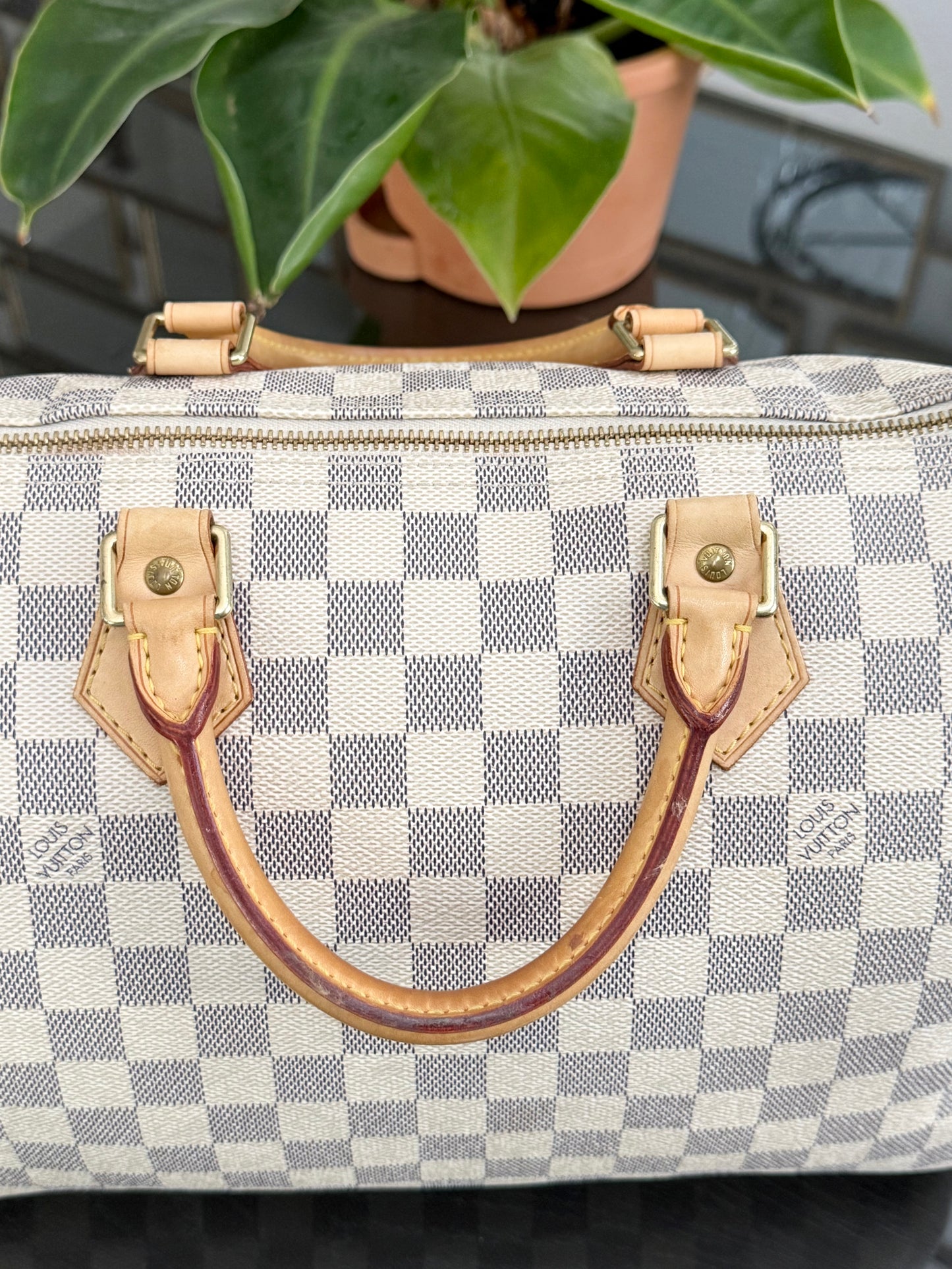 Speedy 30 in Damier Azur with lock π key, Dustbag and Insert Organizer -ποΈ Year 2007