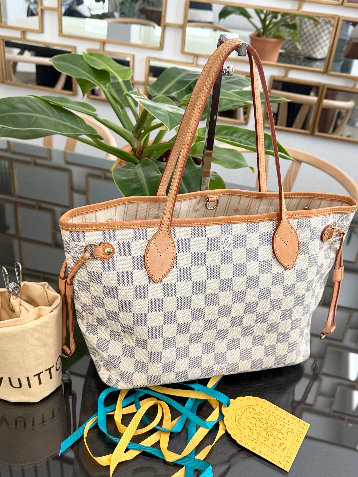 Neverfull PM in Azur with Dustbag and Insert Organizer ๐๏ธ Year: 2012