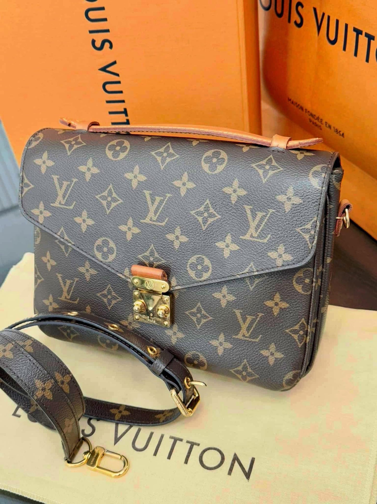 Pochette Metis with Box, Dustbag and Paper bag -Microchip & Authenticed