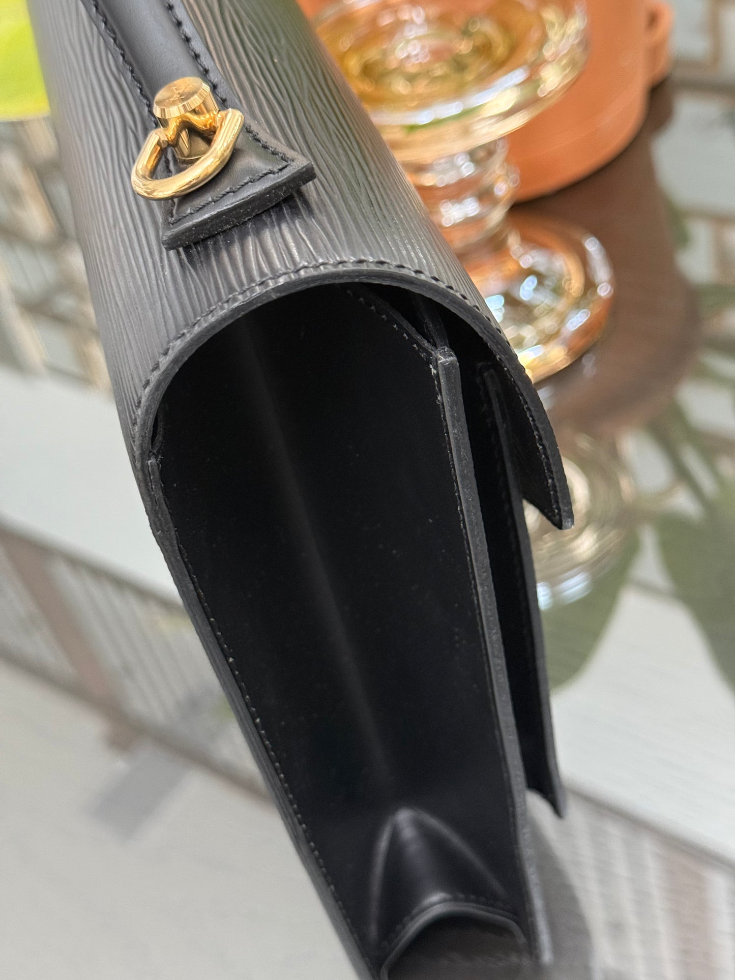 Epi Black Monceau 28 Crossbody 2 Way Bag - 📅 Year: 1997