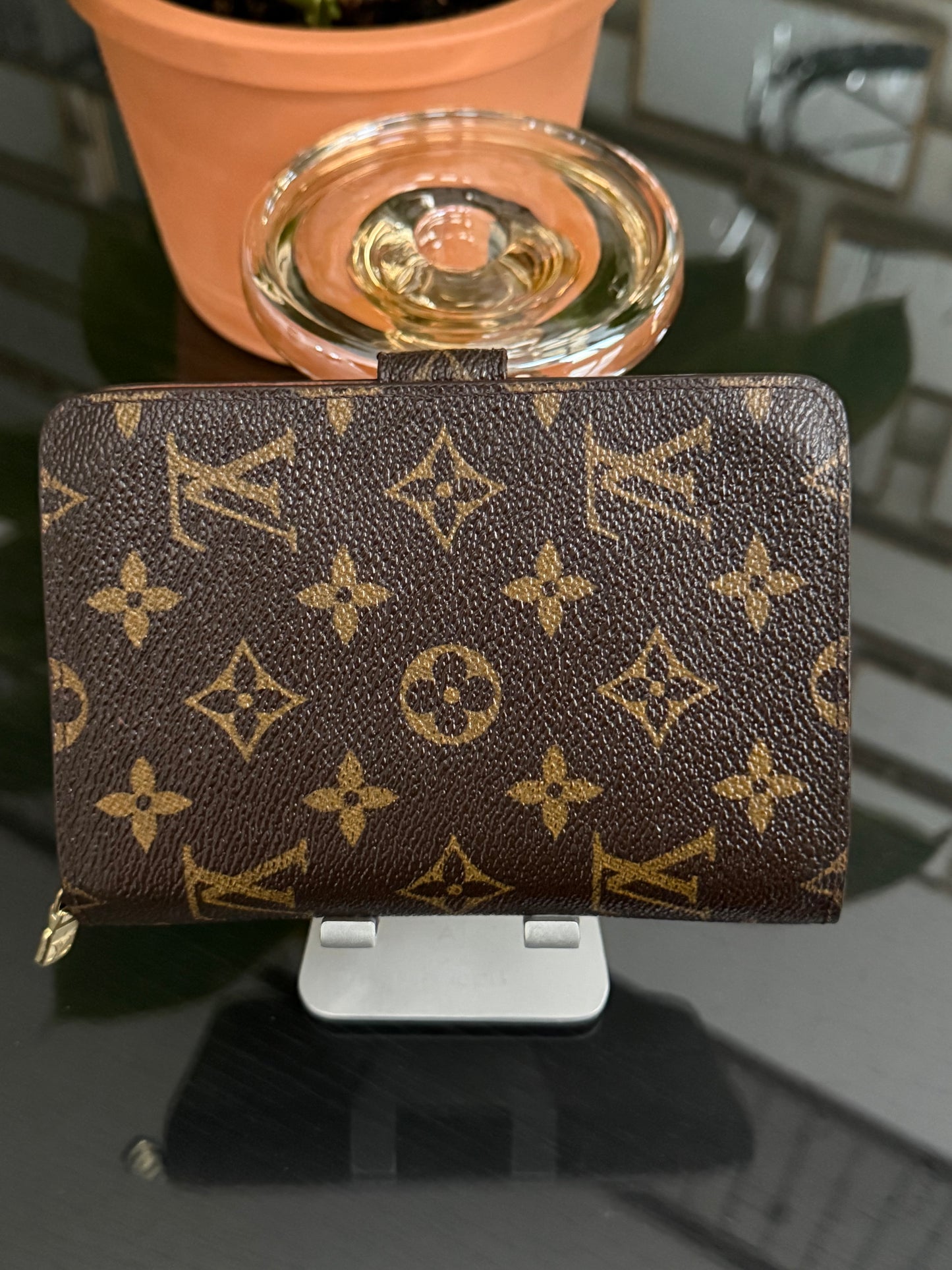 Monogram Papier Zip Passport Wallet -๐๏ธ Year: 1997
