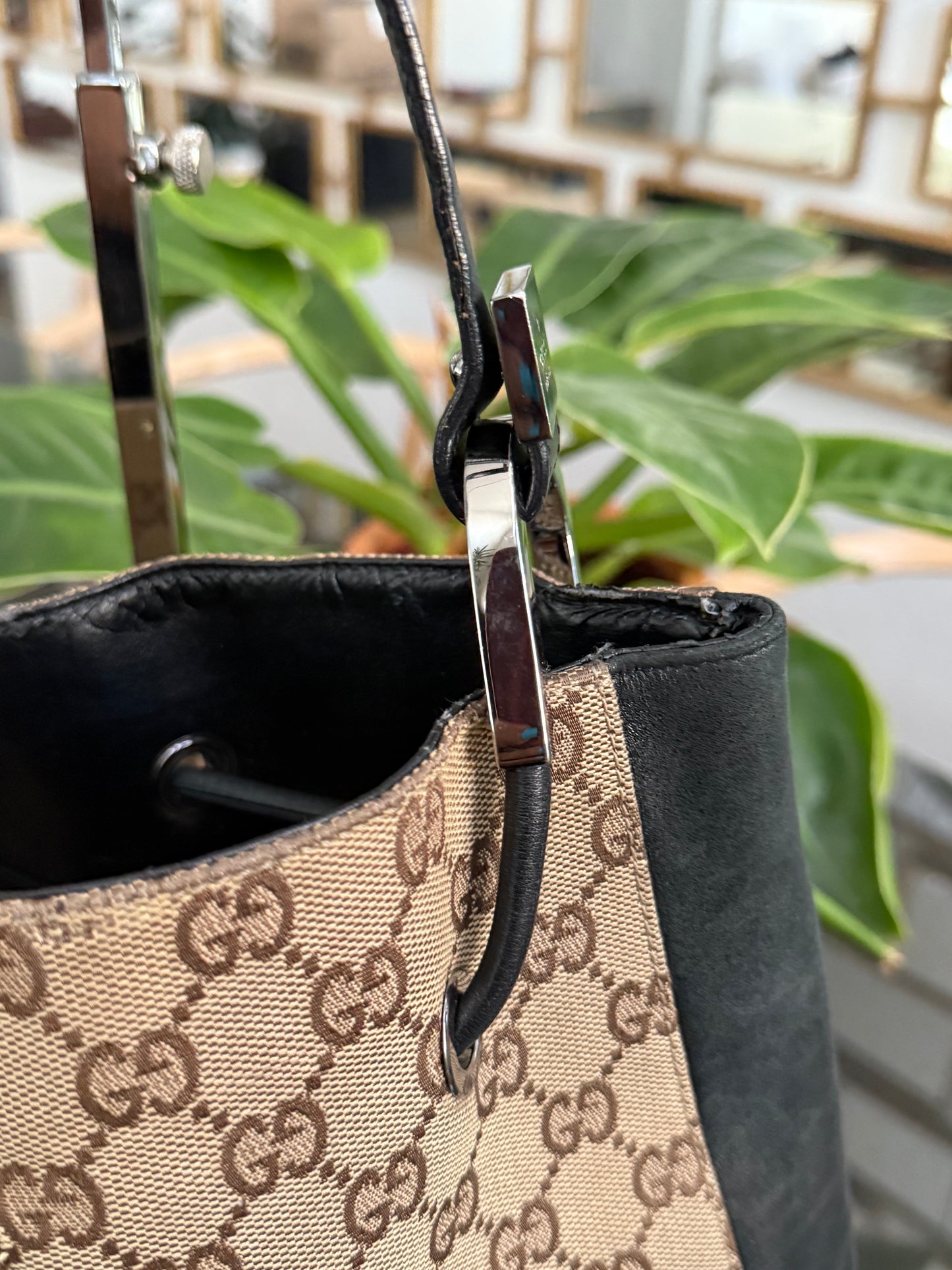 Gucci GG Canvas Drawstring Bag