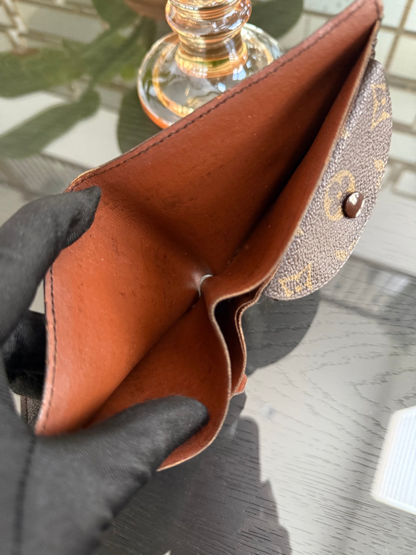 Vintage Monogram Mens Bifold Wallet ๐๏ธ Year: Pre Date