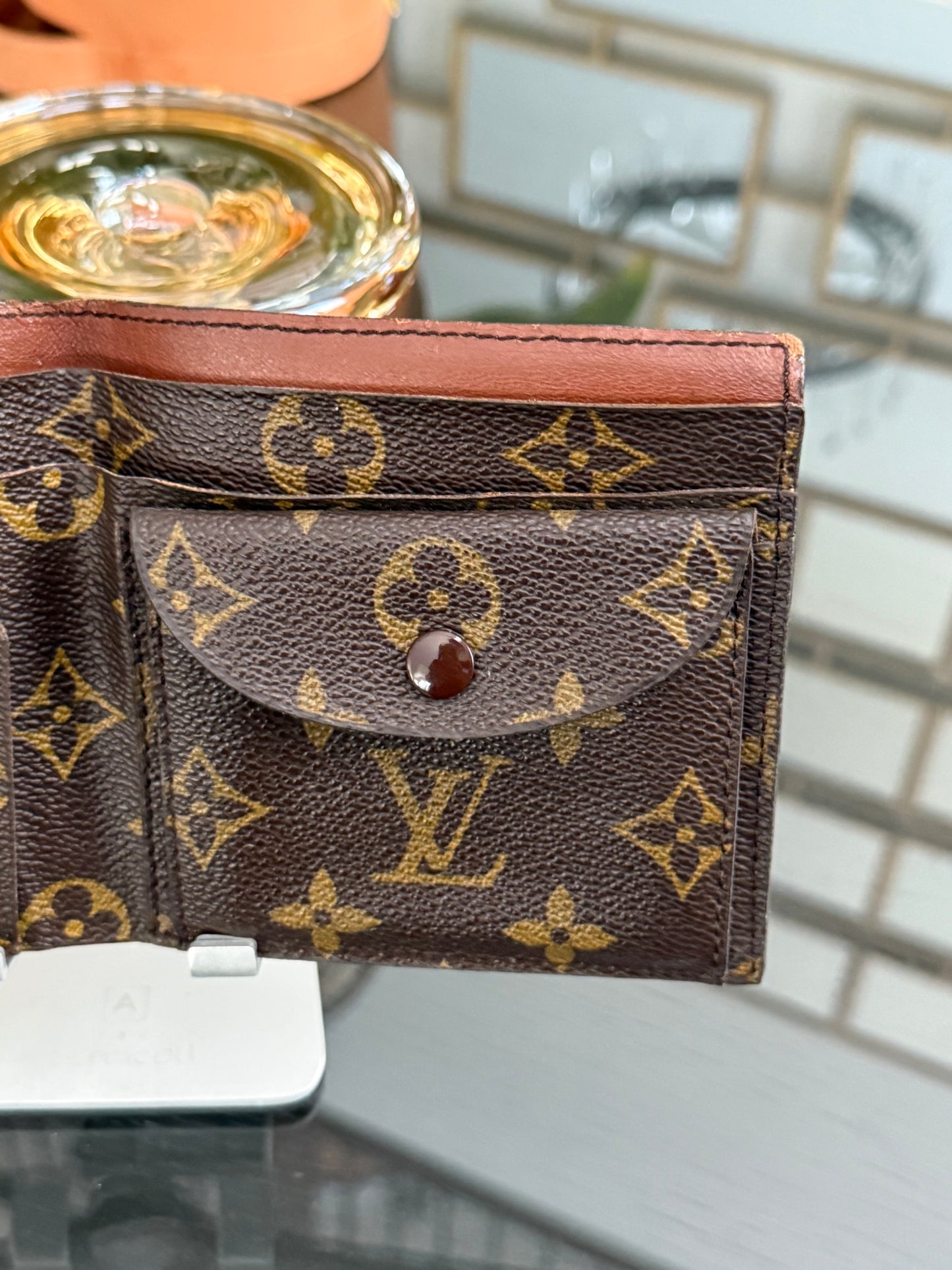 Vintage Monogram Mens Bifold Wallet ๐๏ธ Year: Pre Date