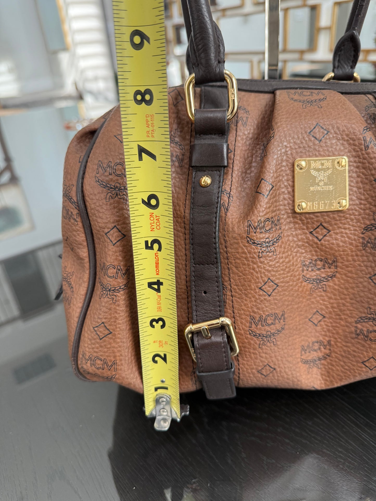 MCM Boston Bag with π Lock & Keys