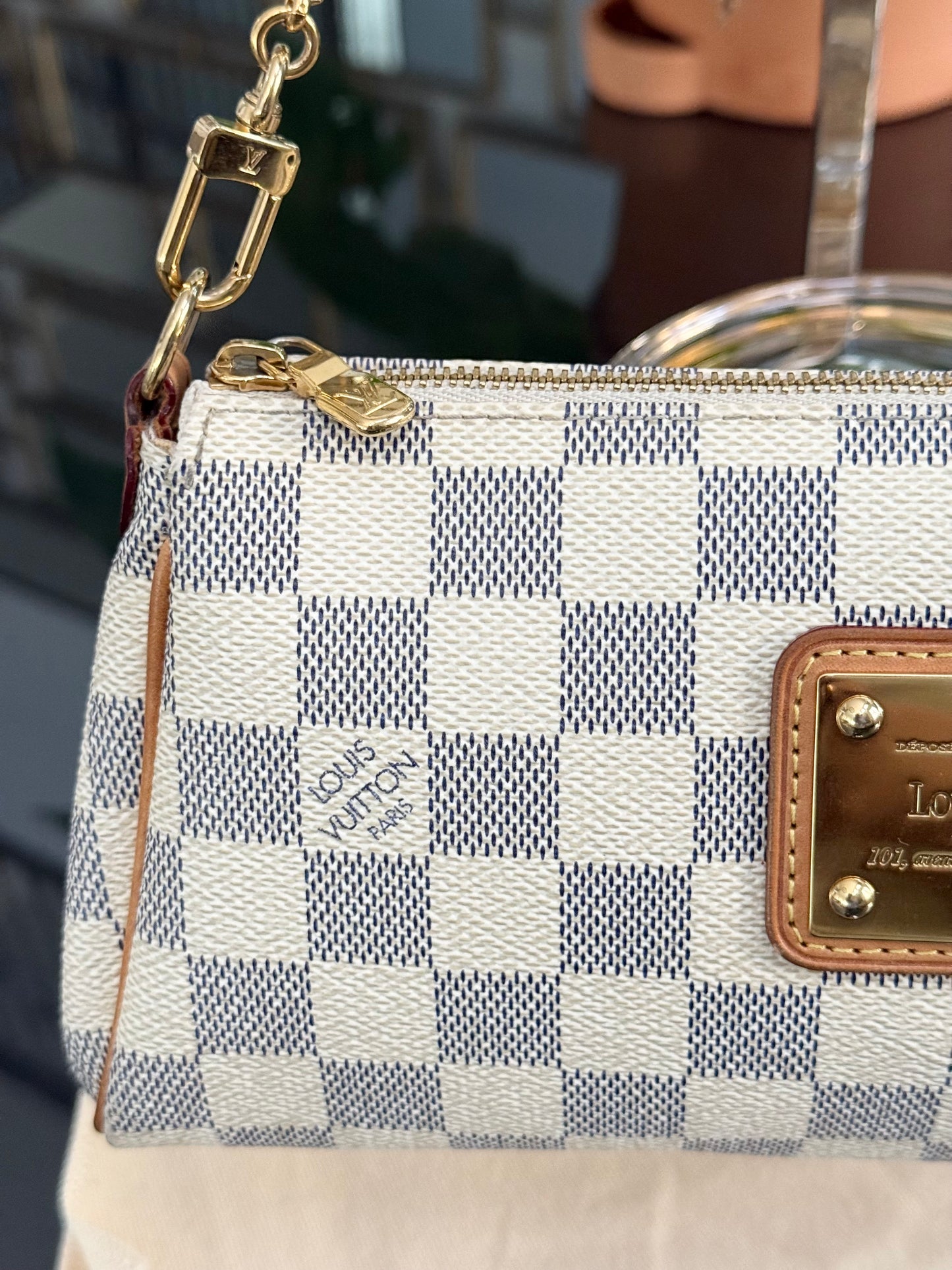 Eva Clutch in Azur with Dustbag and box ๐๏ธ Year: 2010