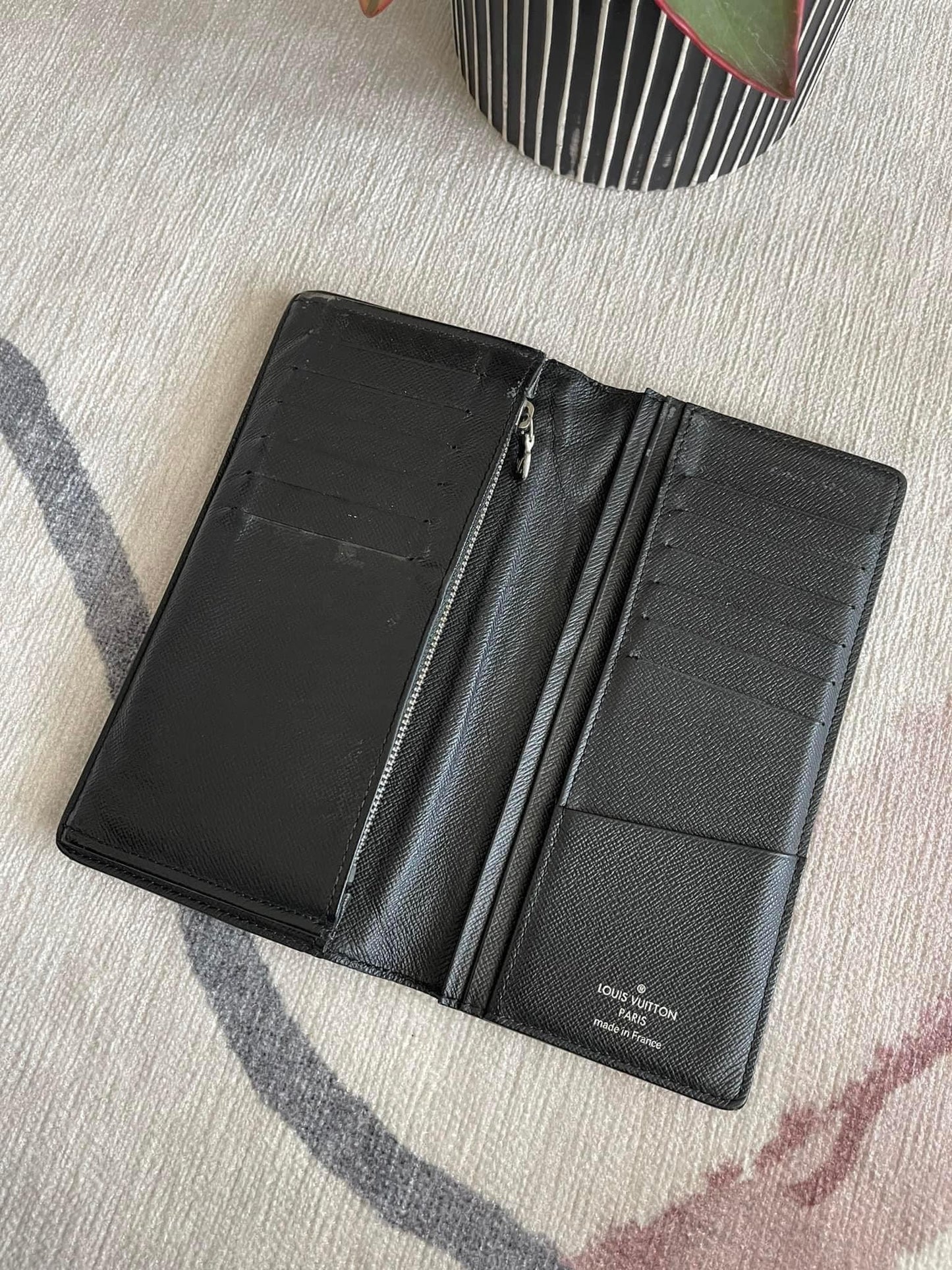 Brazza Wallet in Damier Graphite -Year 1999