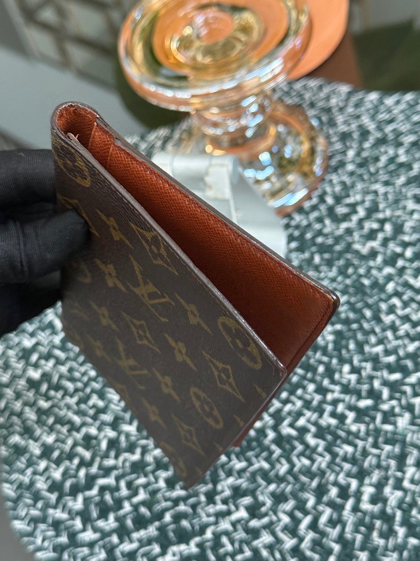 Monogram Checkbook Wallet with 6 Cardholders 🗓️ Year: 1990