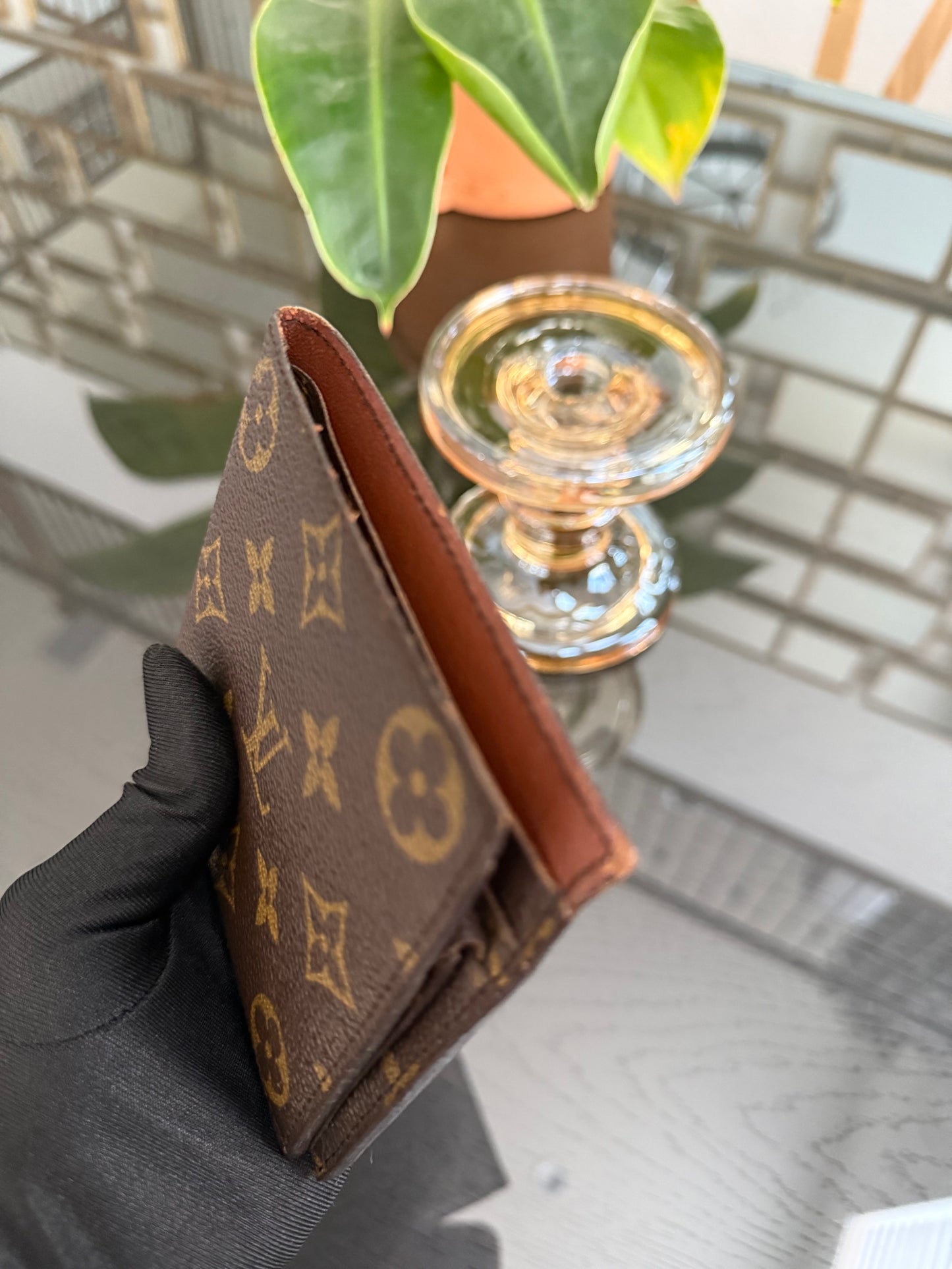 Vintage Monogram Mens Bifold Wallet ๐๏ธ Year: Pre Date