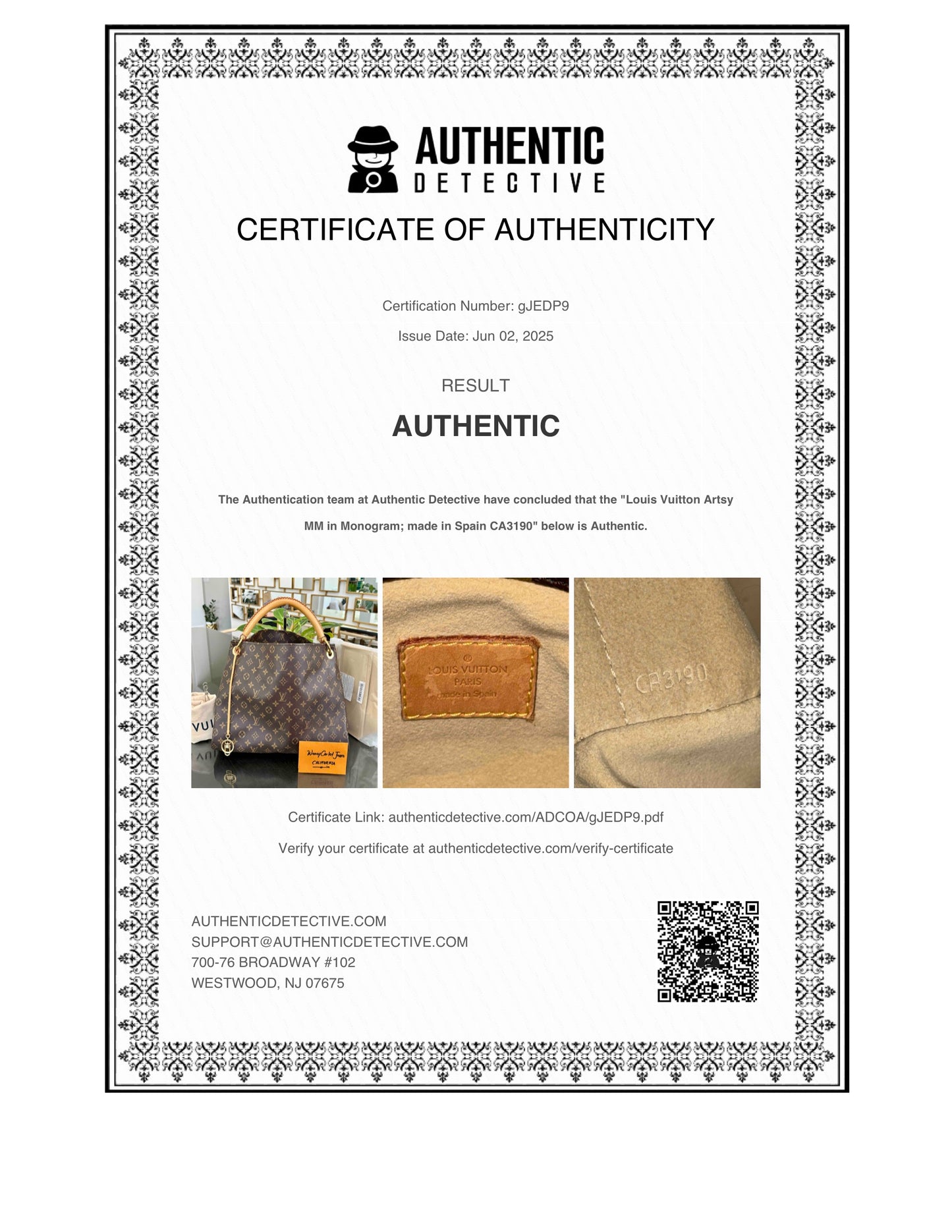 Artsy MM with Dustbag and Insert Organizer - ๐
Year: 2010