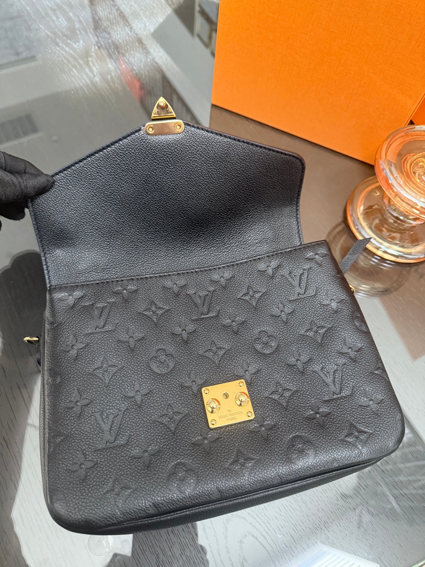 Pochette Metis Empriente Noir with Box, Dustbag, Receipt and Paper bag -Microchip & Authenticed
