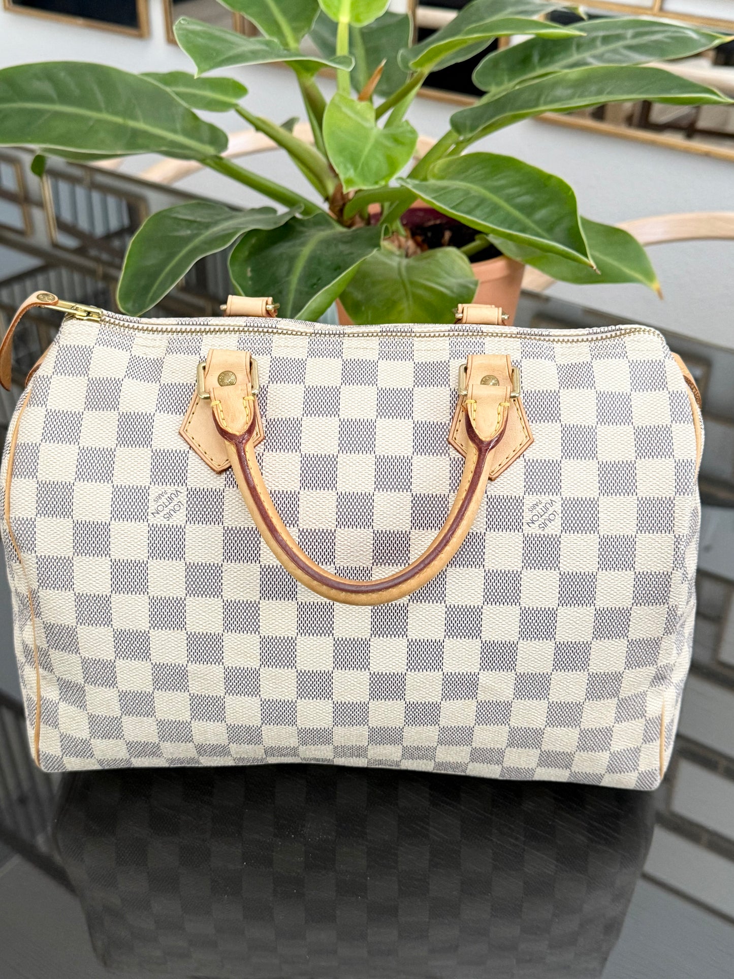Speedy 30 in Damier Azur with lock π key, Dustbag and Insert Organizer -ποΈ Year 2007