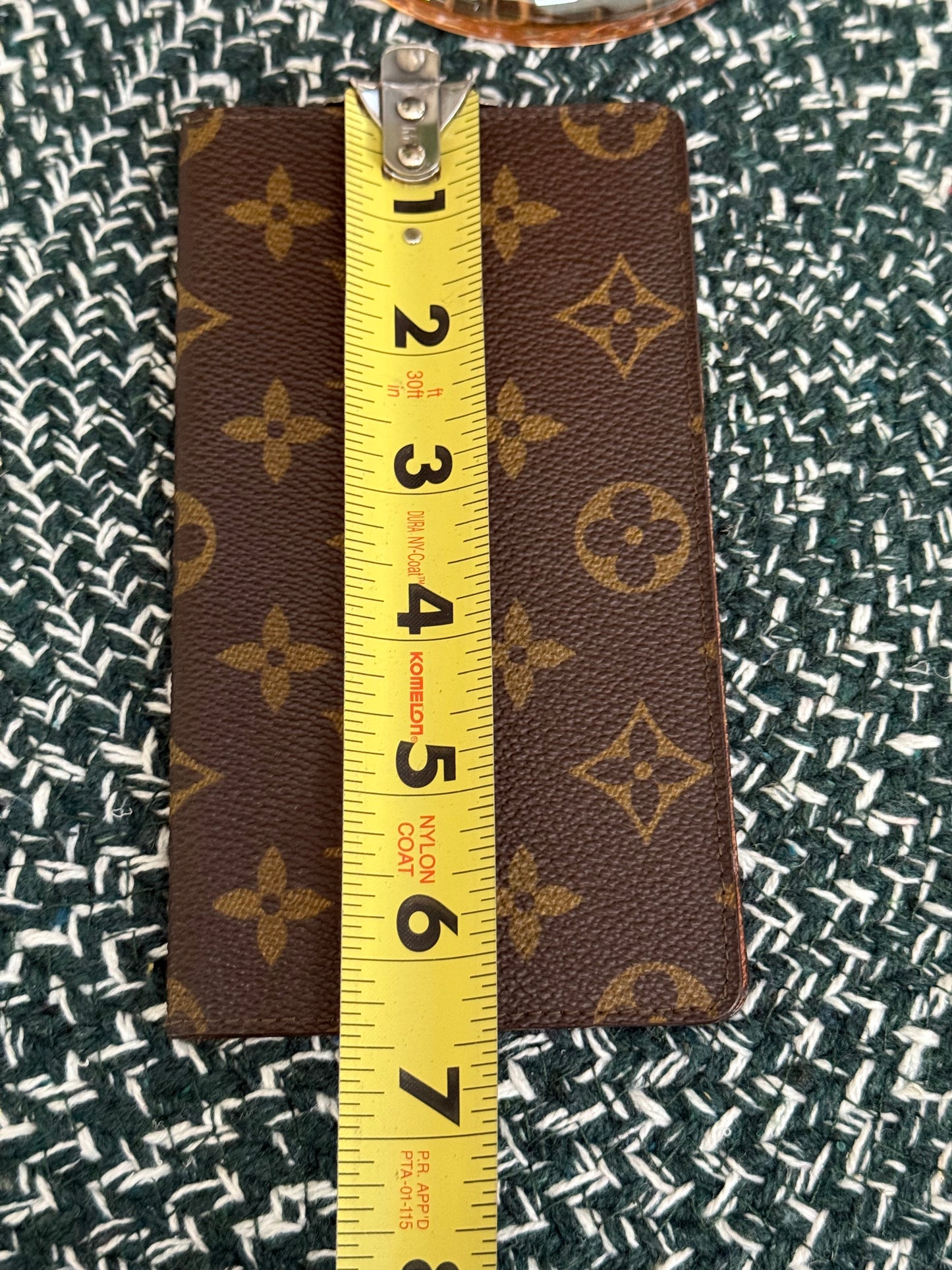 Vintage Checkbook Holder in Monogram 🗓️ Year: 1989