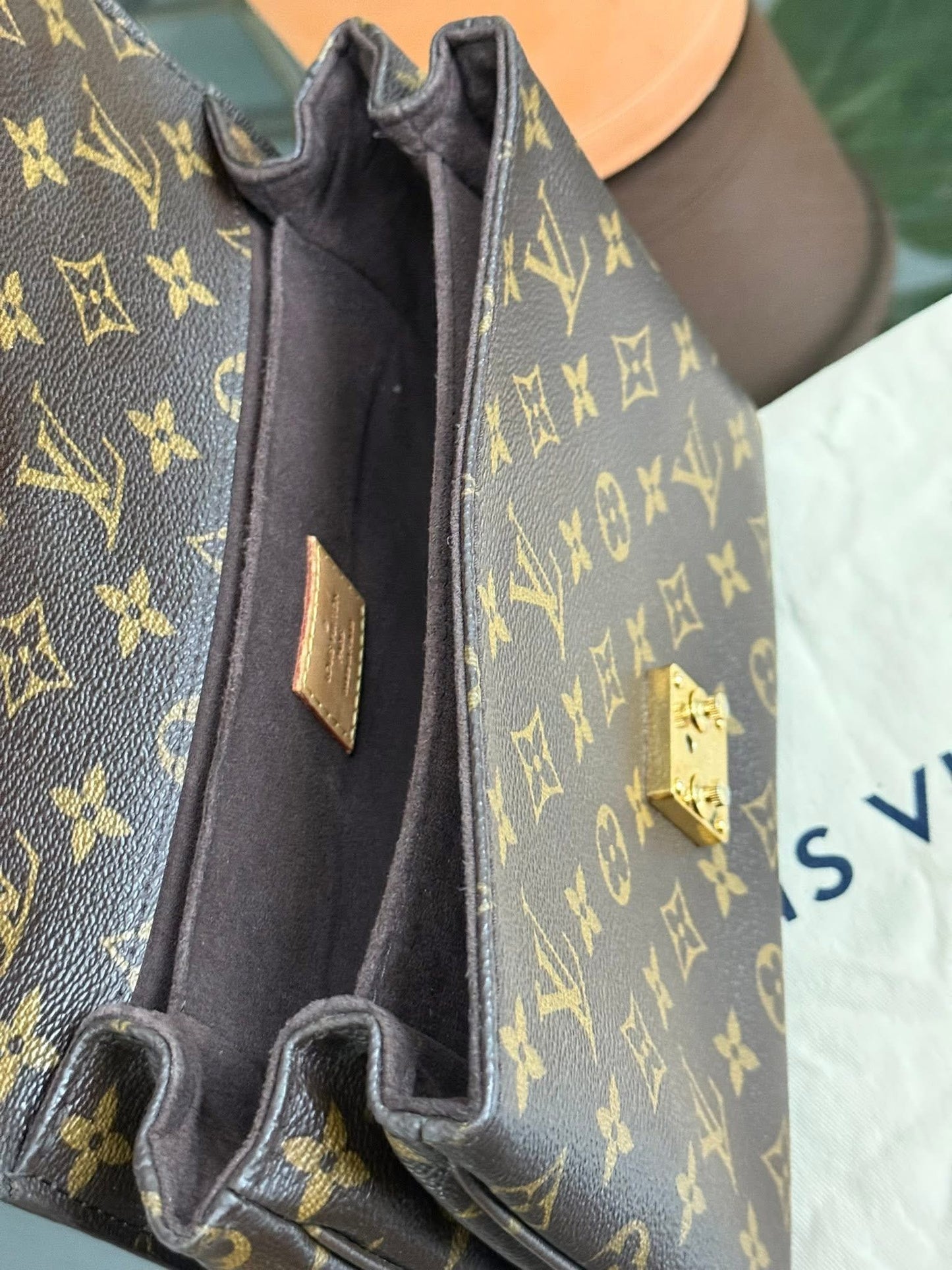 Pochette Metis in Monogram with Box, Dustbag and Paper bag -Year 2015