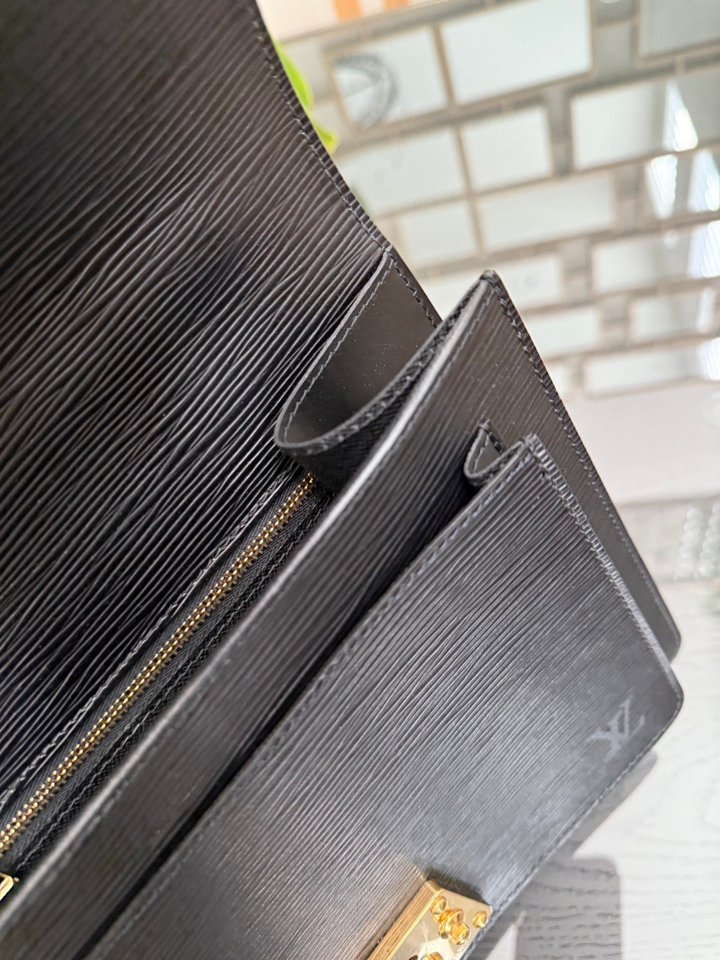 Epi Black Monceau 28 Crossbody 2 Way Bag - 📅 Year: 1997