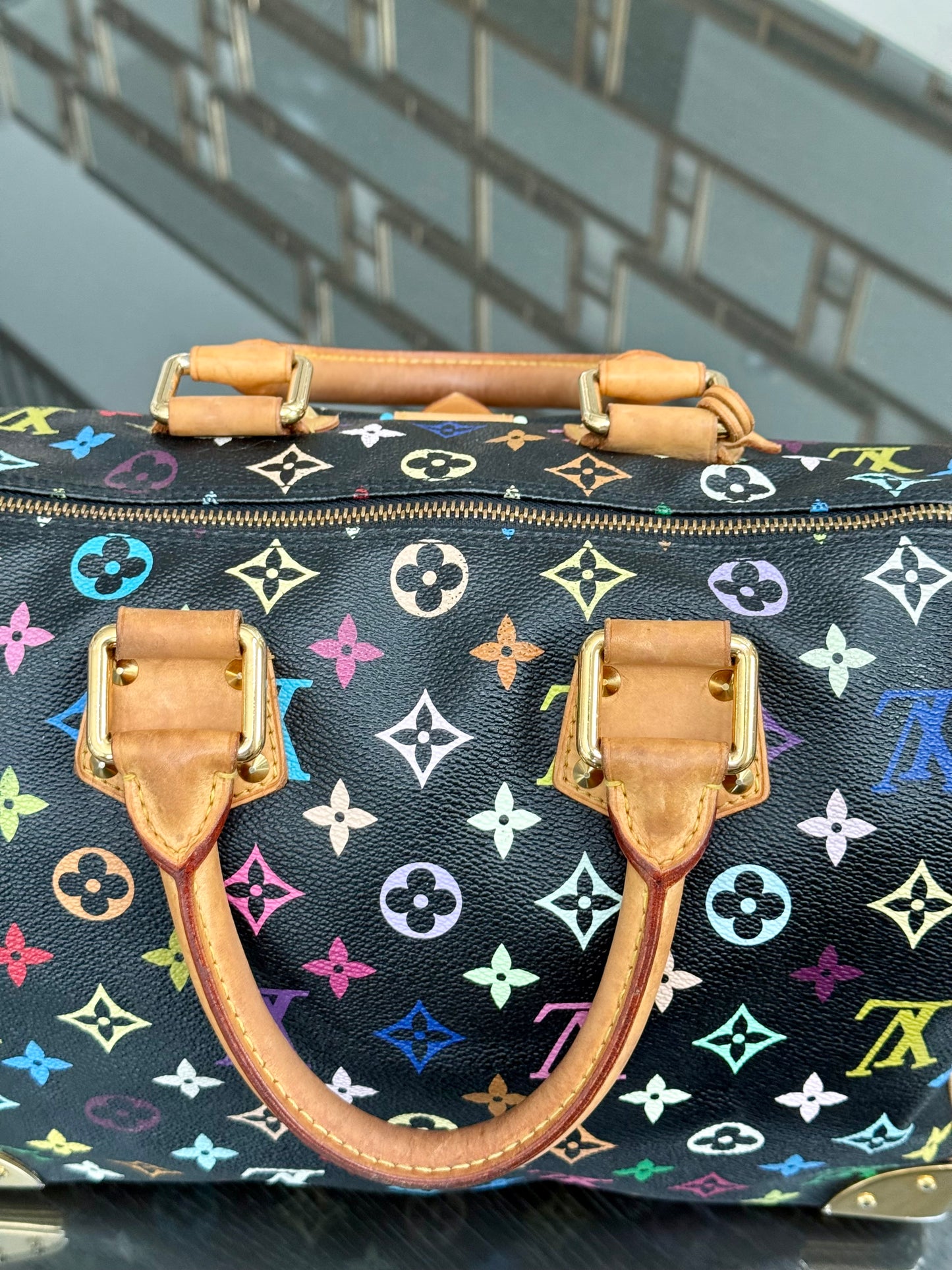 Multicolor Speedy 30 with Dustbag, Insert Organizer and twilly set π
Year: 2008