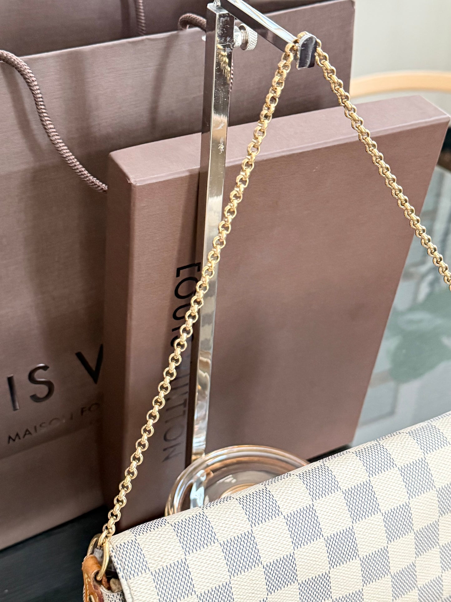 Favorite MM in Azur with Dustbag, Insert Organizer, Box and Paper bag -Year: 2015