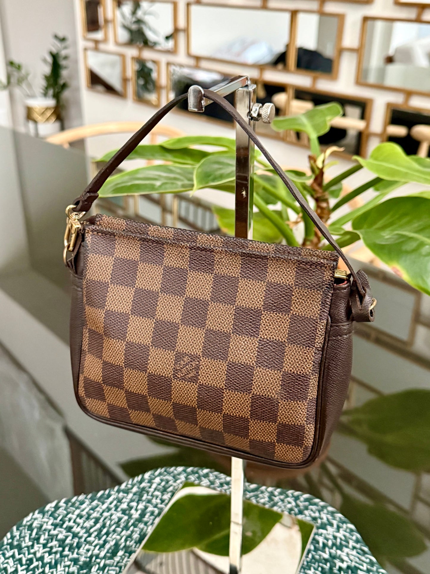 Damier Ebene Trousse Pochette with Insert Organizer - ๐
Year: 1998