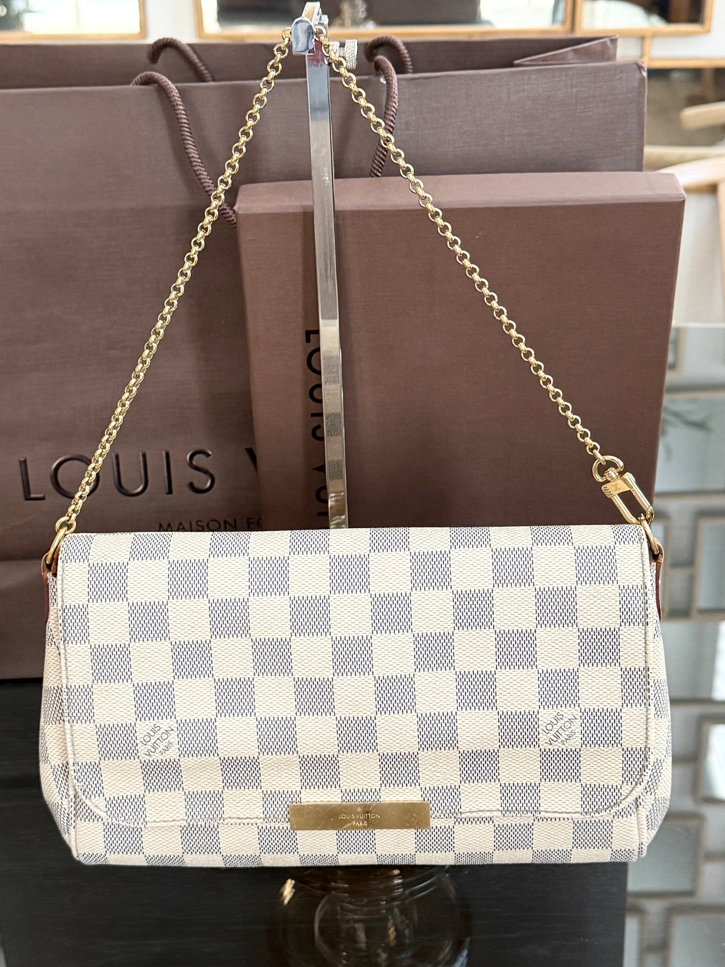 Favorite MM in Azur with Dustbag, Insert Organizer, Box and Paper bag -Year: 2015