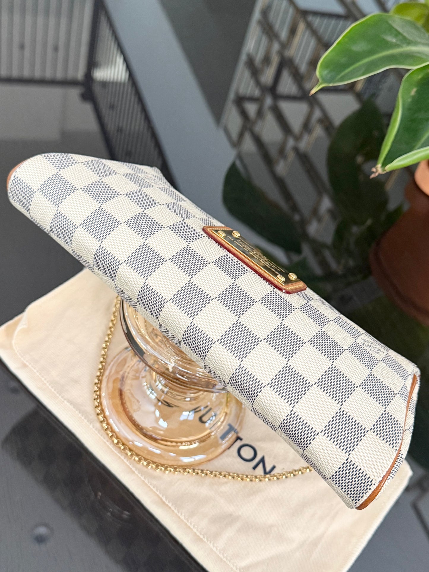 Eva Clutch in Azur with Dustbag and box ๐๏ธ Year: 2010