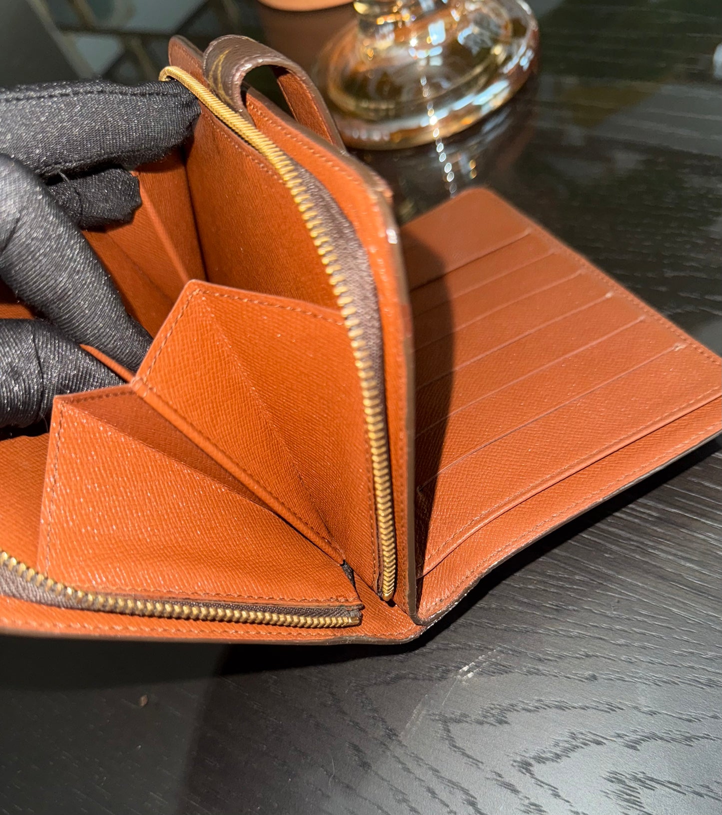 Monogram Papier Zip Passport Wallet -๐๏ธ Year: 1997