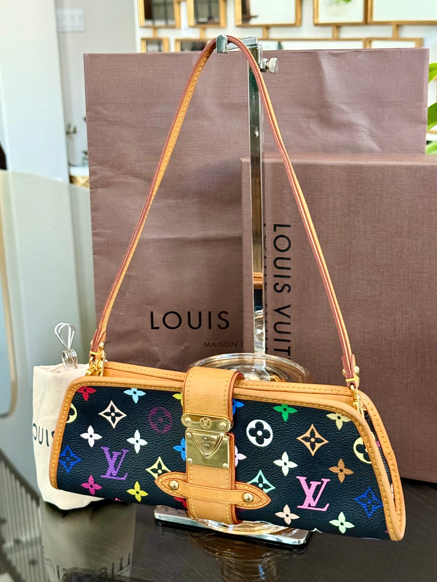 Multicolor Shirley Clutch/ Shoulder Bag with Dustbag, Box and Paper Bag π
Year: 2005