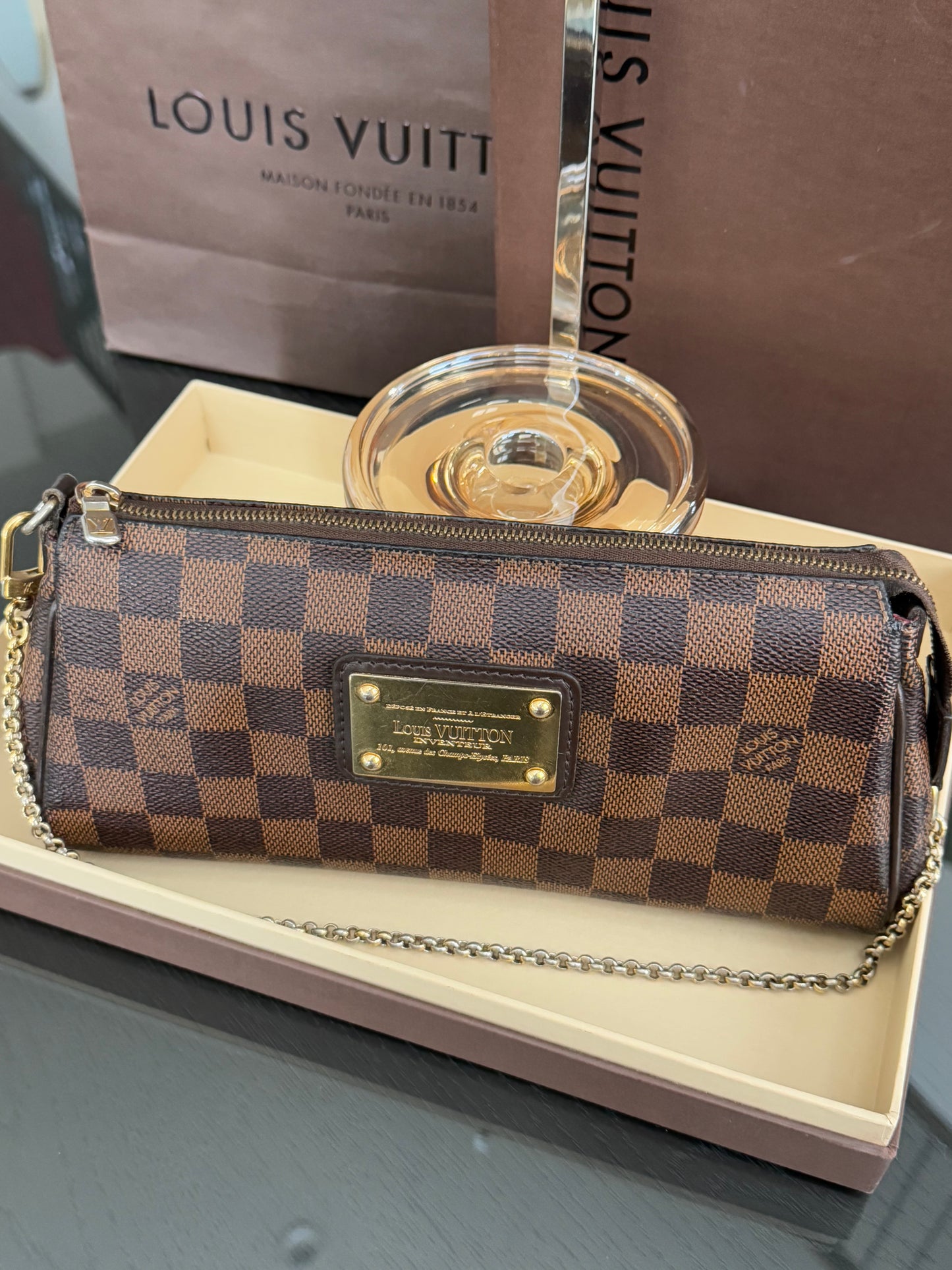 Eva Clutch in DE with Dustbag,Box and Paper bag-๐๏ธ Year: 2010
