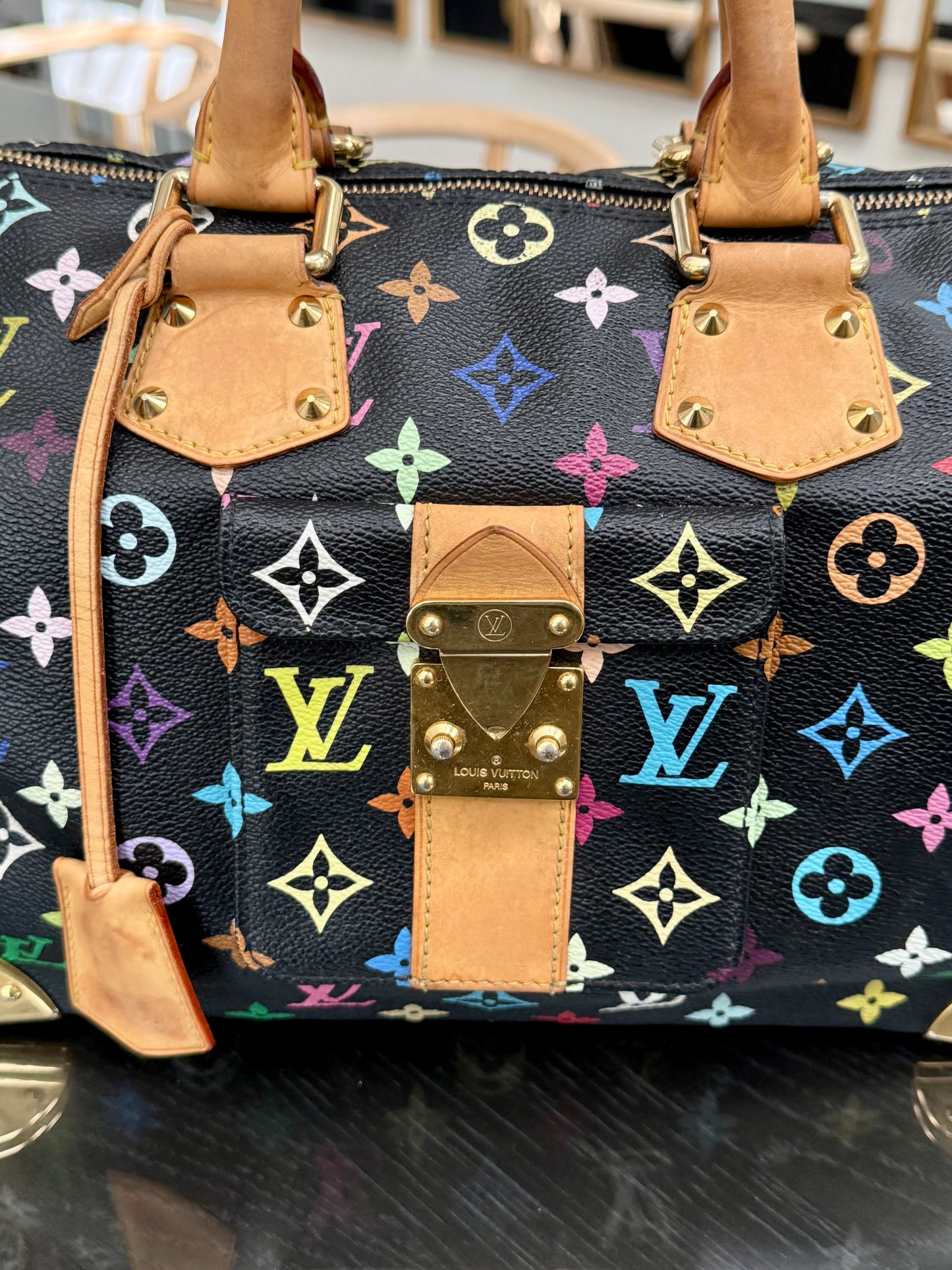 Multicolor Speedy 30 with Dustbag, Insert Organizer and twilly set π
Year: 2008