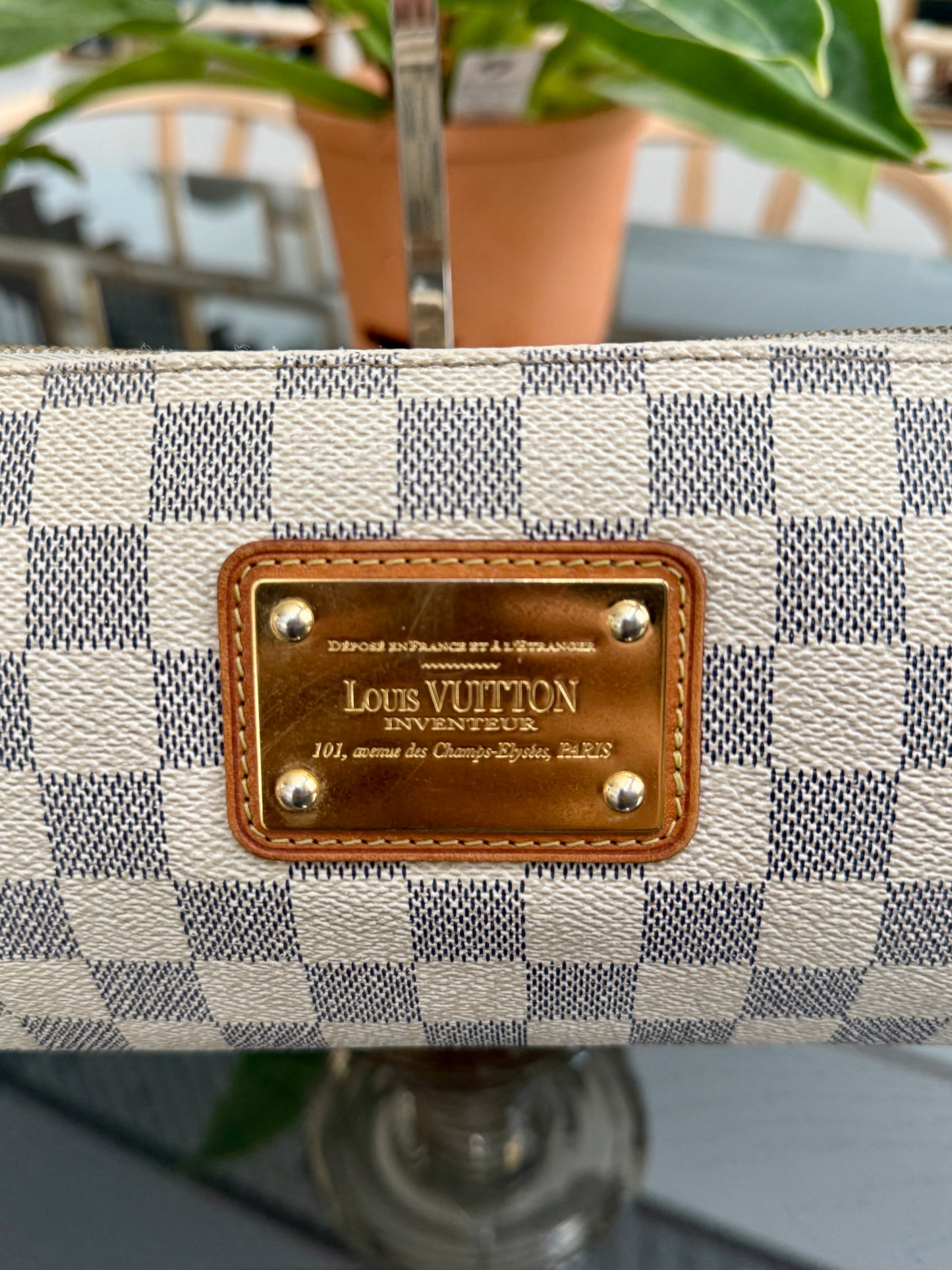 Eva Clutch in Azur with Dustbag , box and Paper bag🗓️ Year: 2011