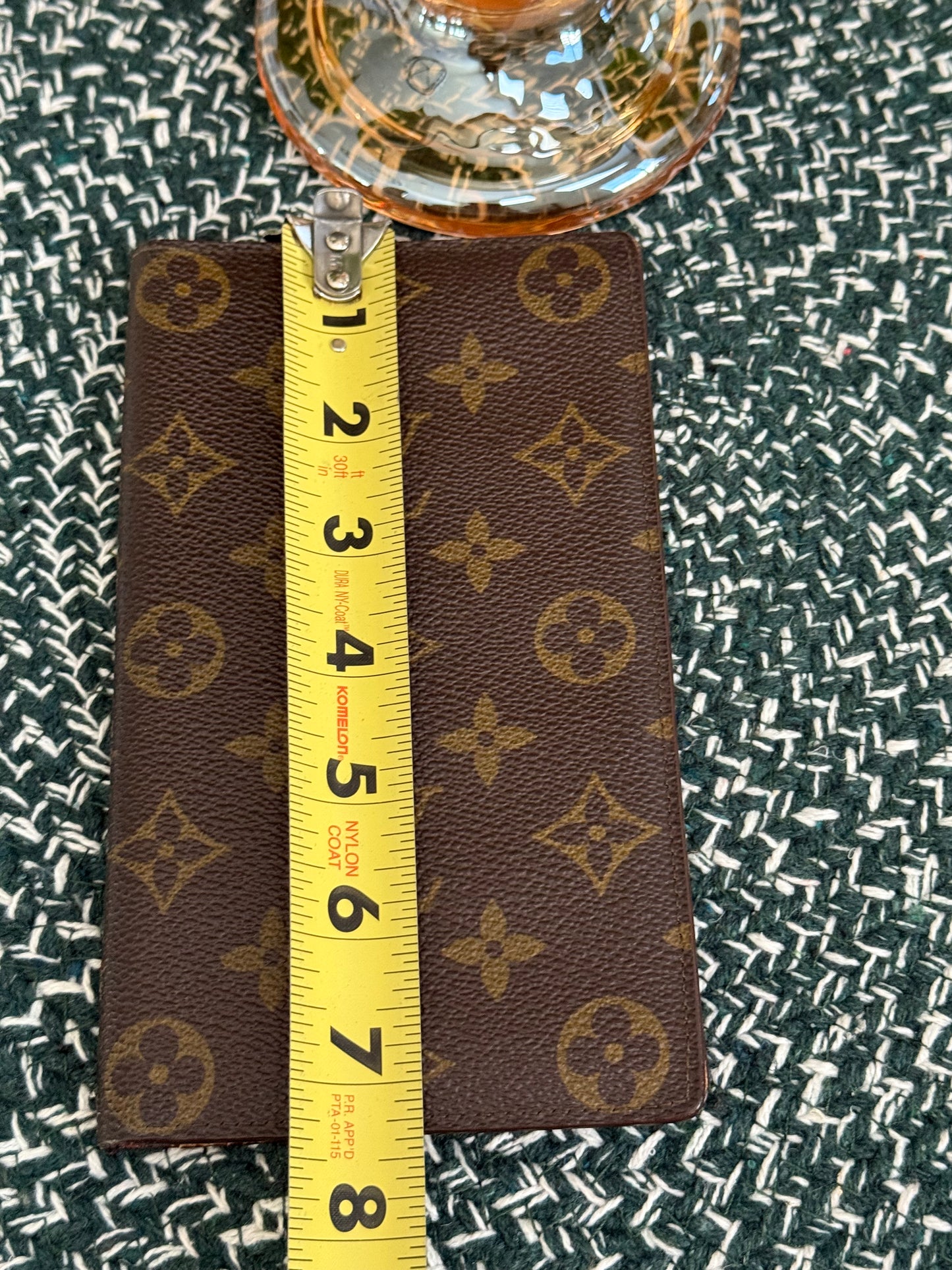 Monogram Checkbook Wallet with 6 Cardholders 🗓️ Year: 1990