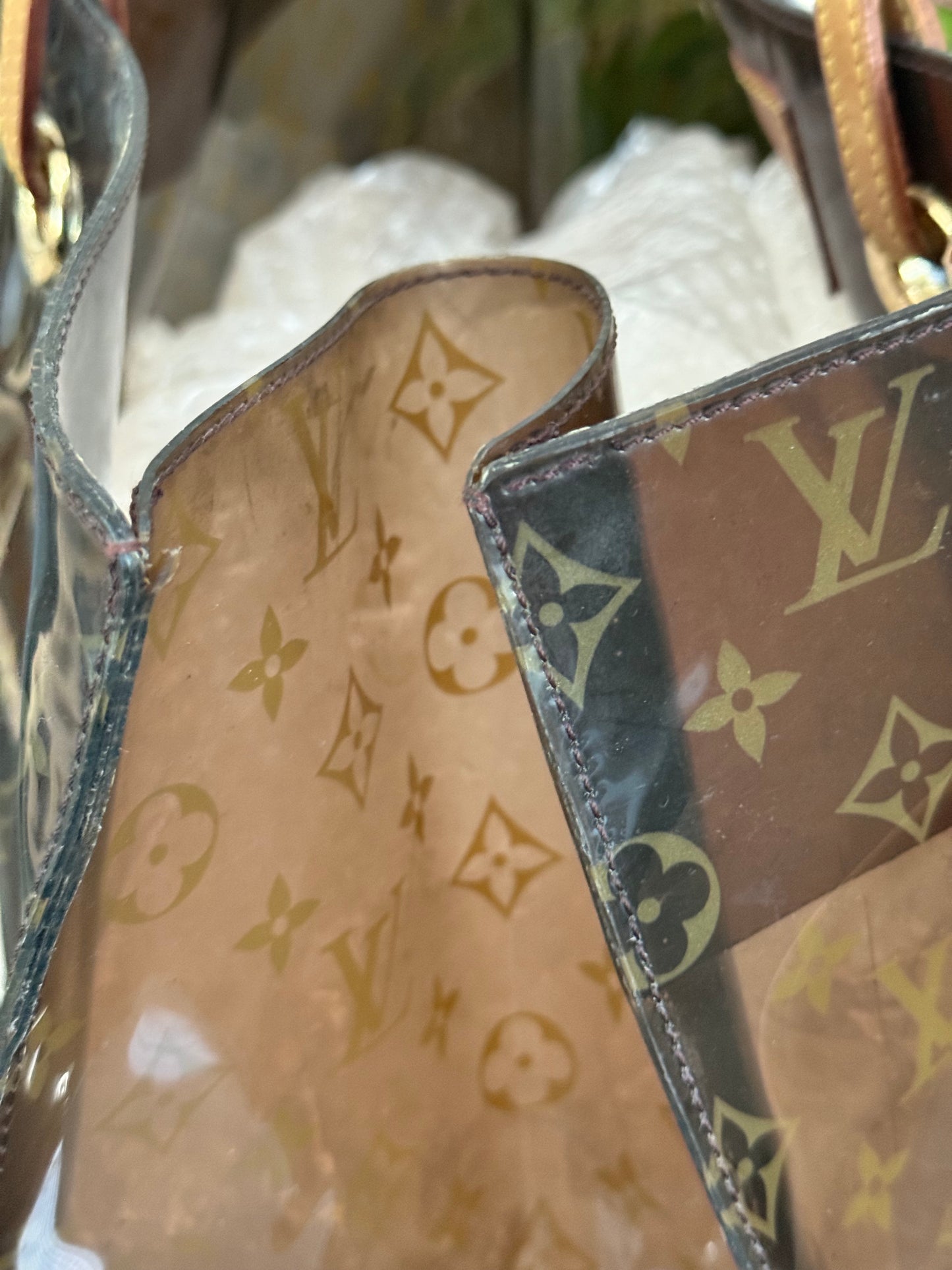 Clear Monogram Vinyl Cabas Cruise GM Tote- ๐
Year: 2000