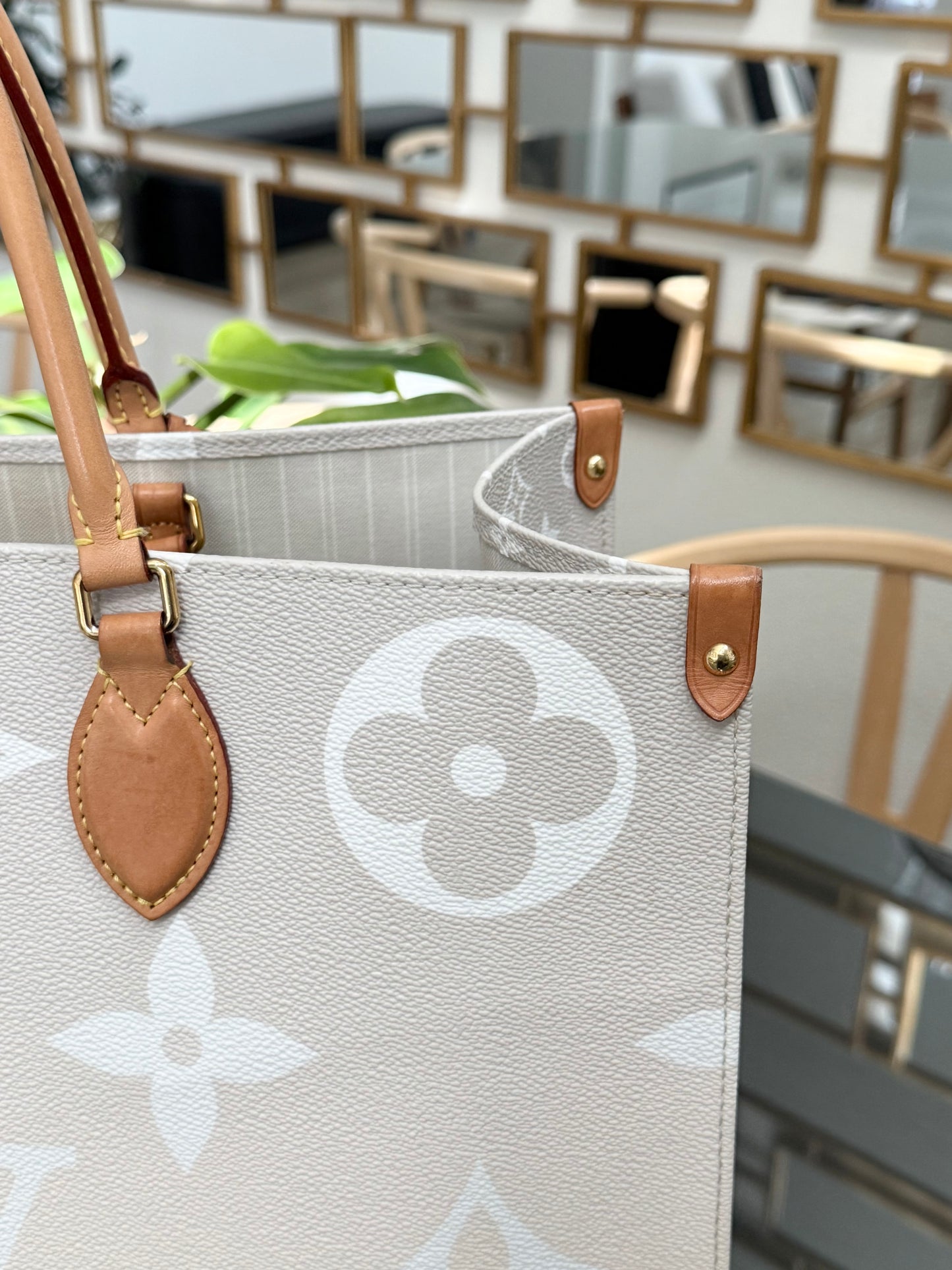 On The Go GM By The Pool in Monogram with Dustbag and Insert Organizer -Microchip