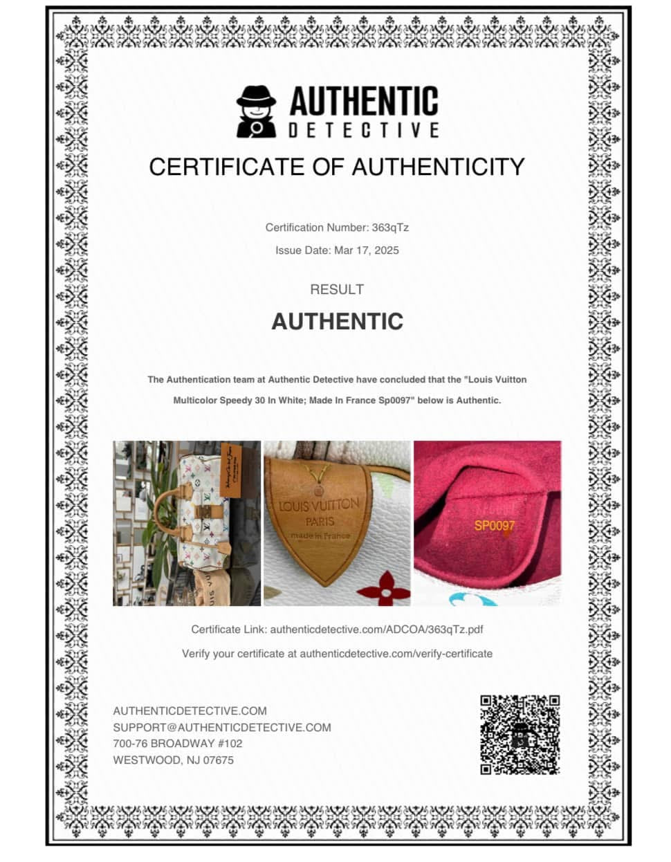 Multicolor Speedy 30 with Dustbag, clochette and keys π π
Year: 2007