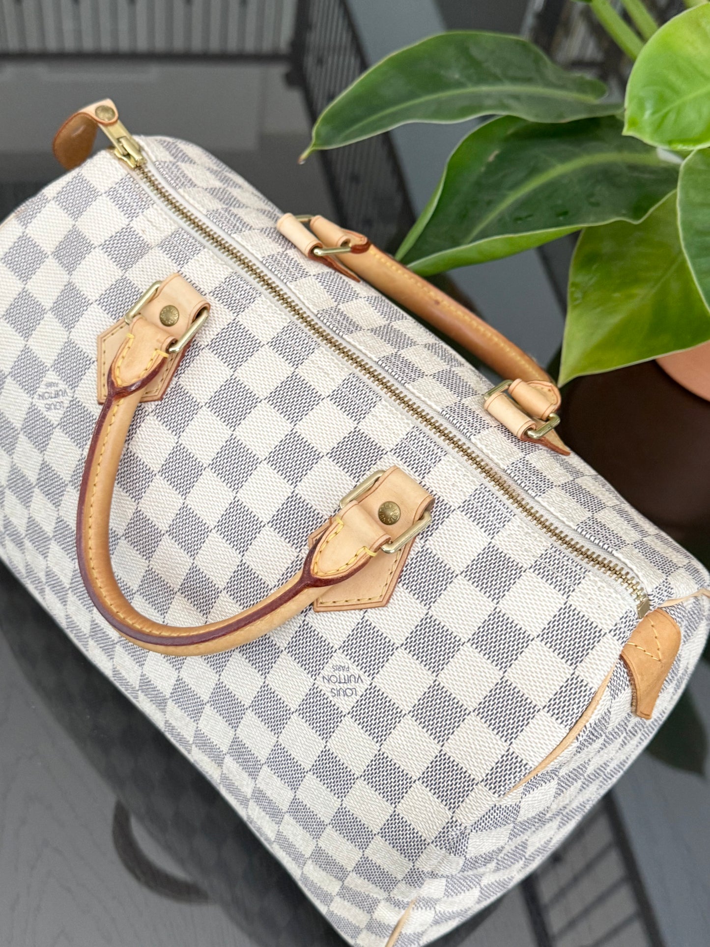 Speedy 30 in Damier Azur with lock π key, Dustbag and Insert Organizer -ποΈ Year 2007