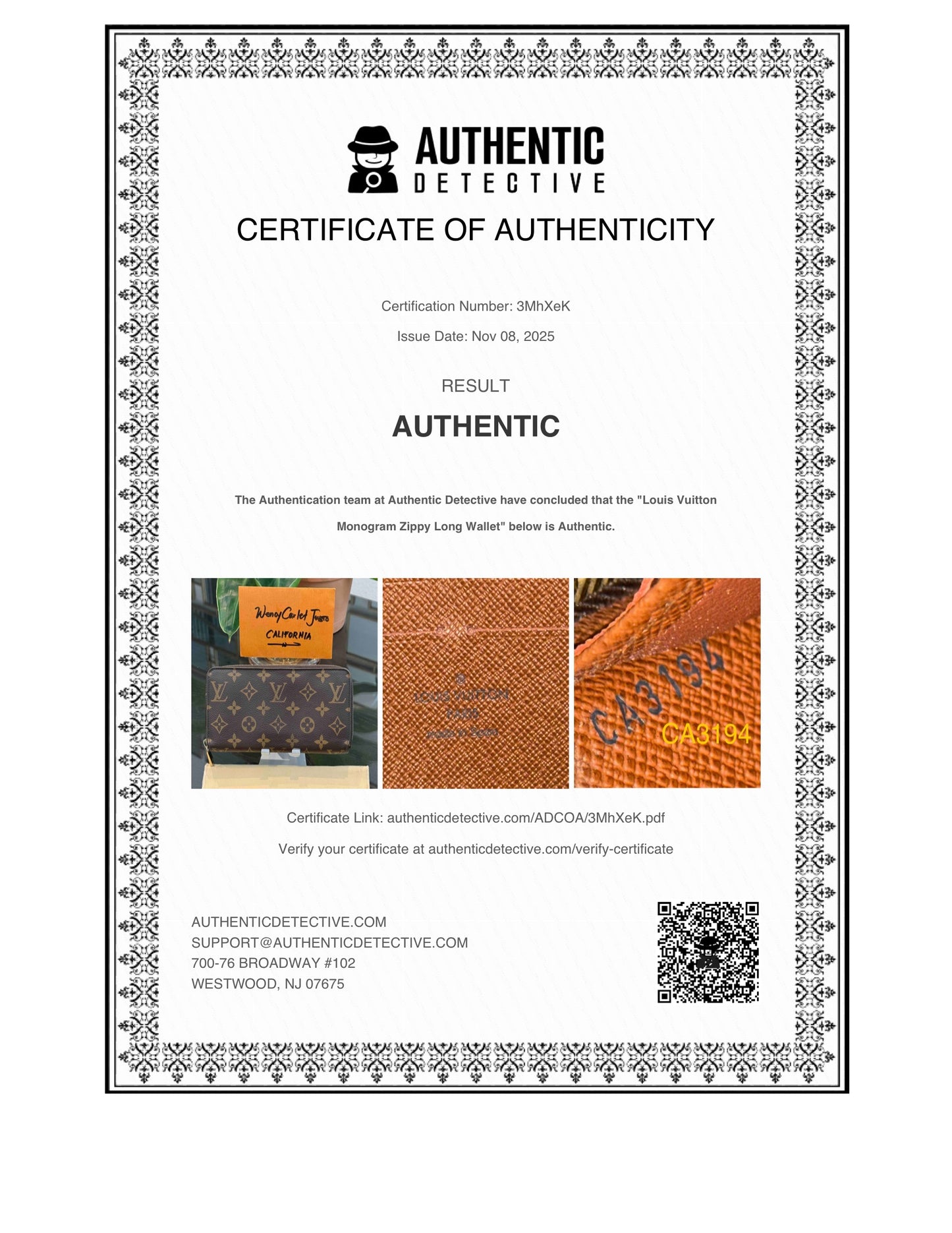 Zippy Long Wallet in Monogram with Dustbag 🗓️ Year: 2014