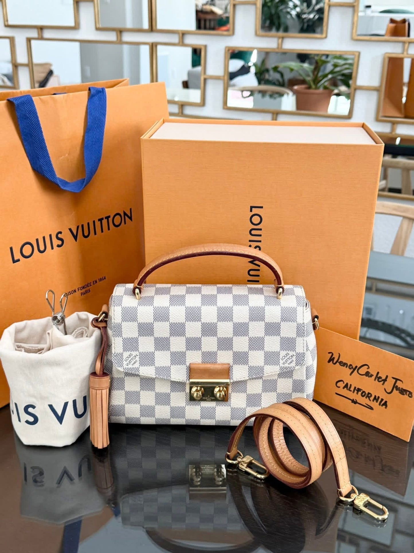 Croissete in Azur with Original Strap, Dustbag, Box and Paper Bag 🗓️ Year: 2017
