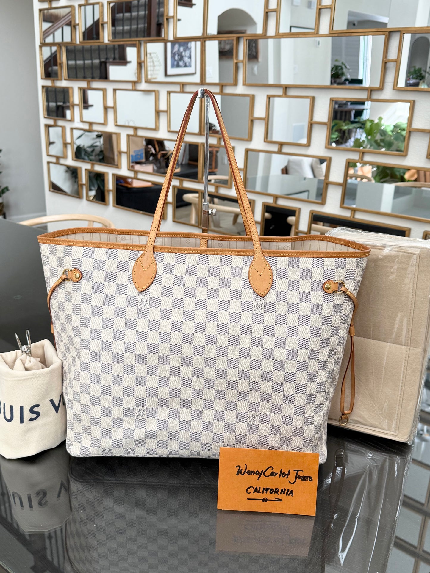 Neverfull GM in Azur with Dustbag Insert Organizer 🗓️ Year: 2011