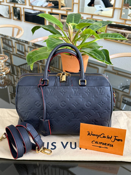 Empreinte Speedy 30 Bandoulier Marine Rouge with Dustbag 🗓️ Year: 2016