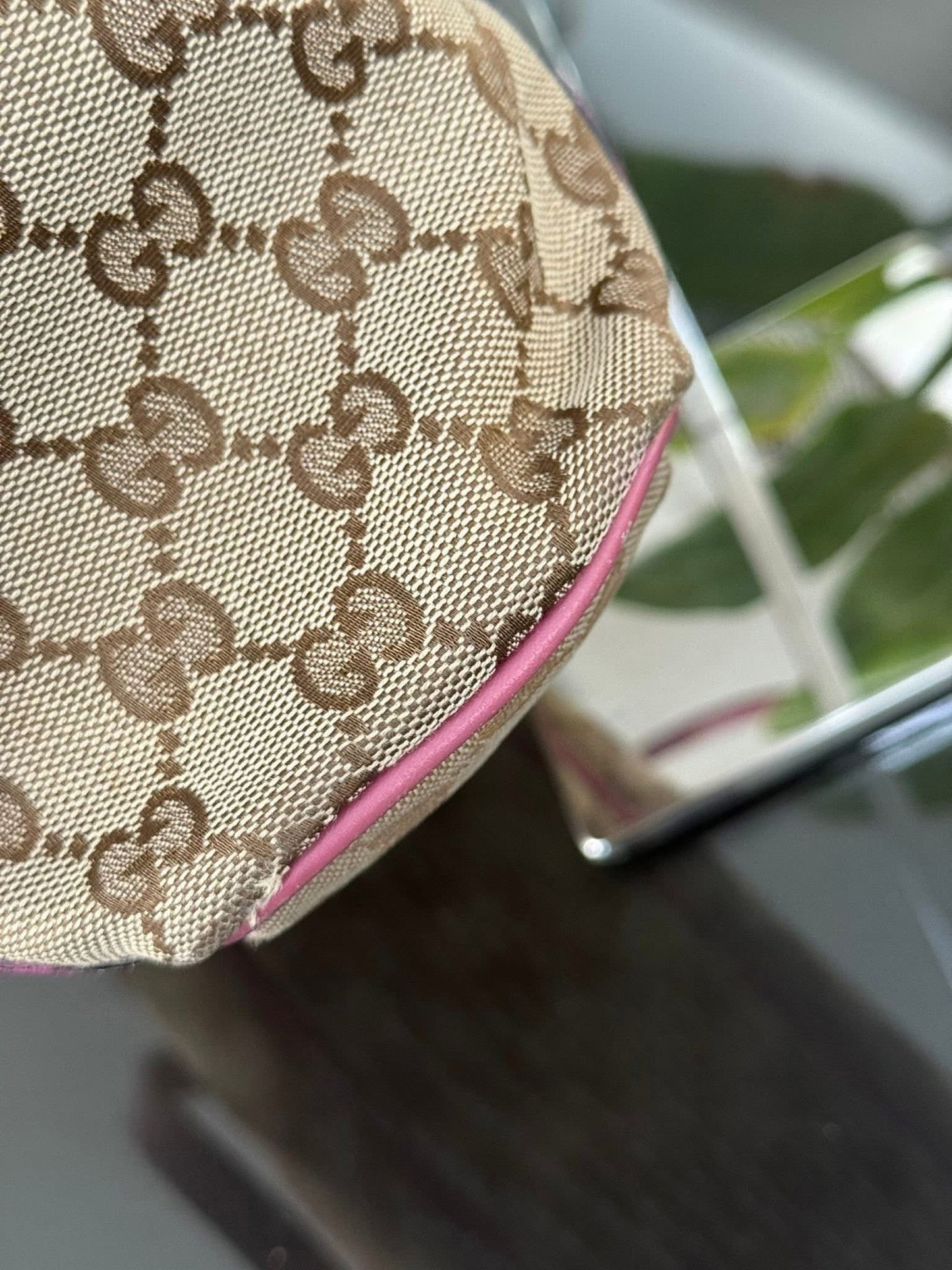 GG Pink Canvas Tote 2 Way Bag with Crossbody Strap 🗓️