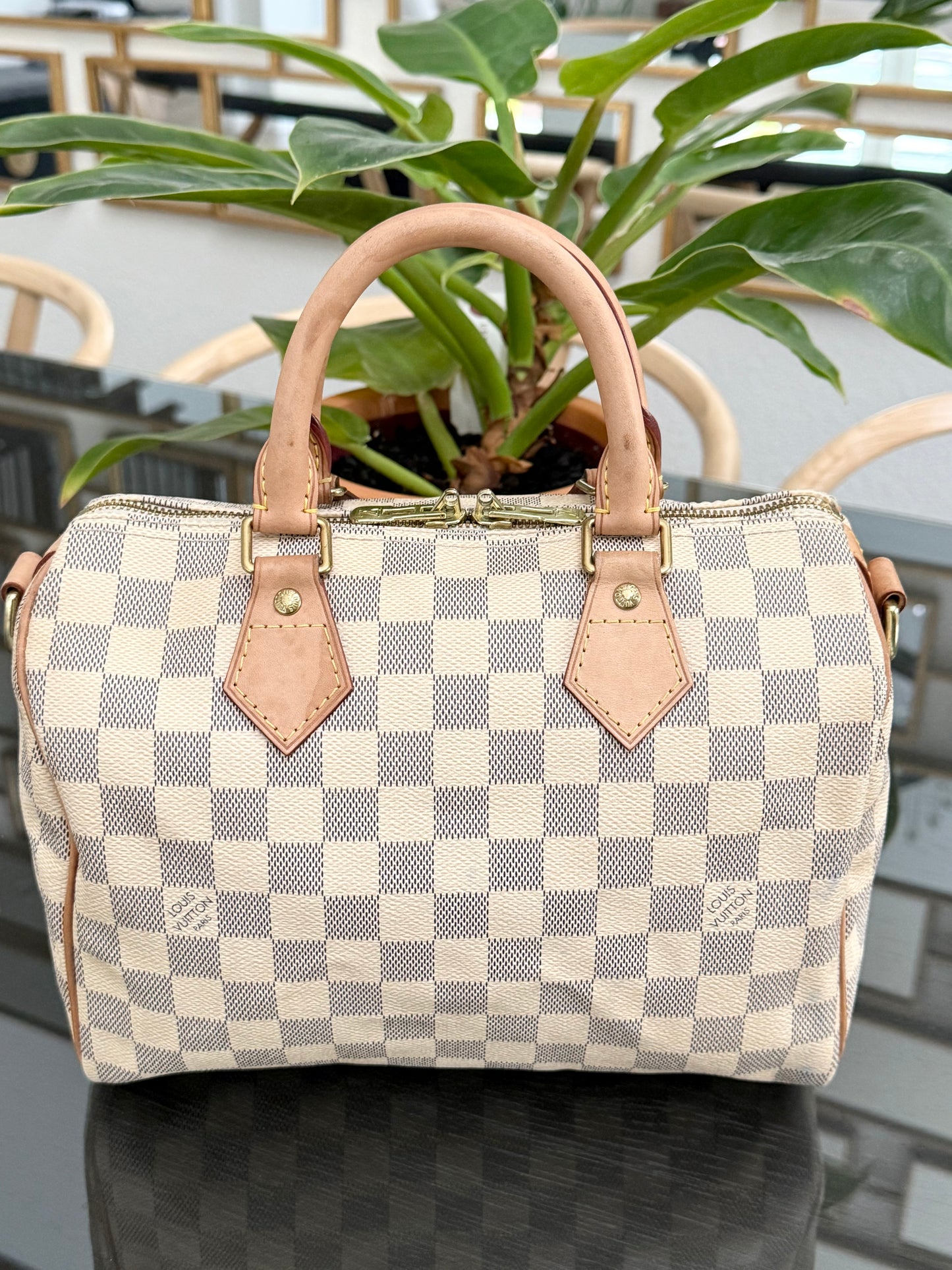 Speedy 25 Bandoulier in Azur with Strap, lock 🔐 keys,  Dustbag and Insert Organizer 🗓️ Year 2013