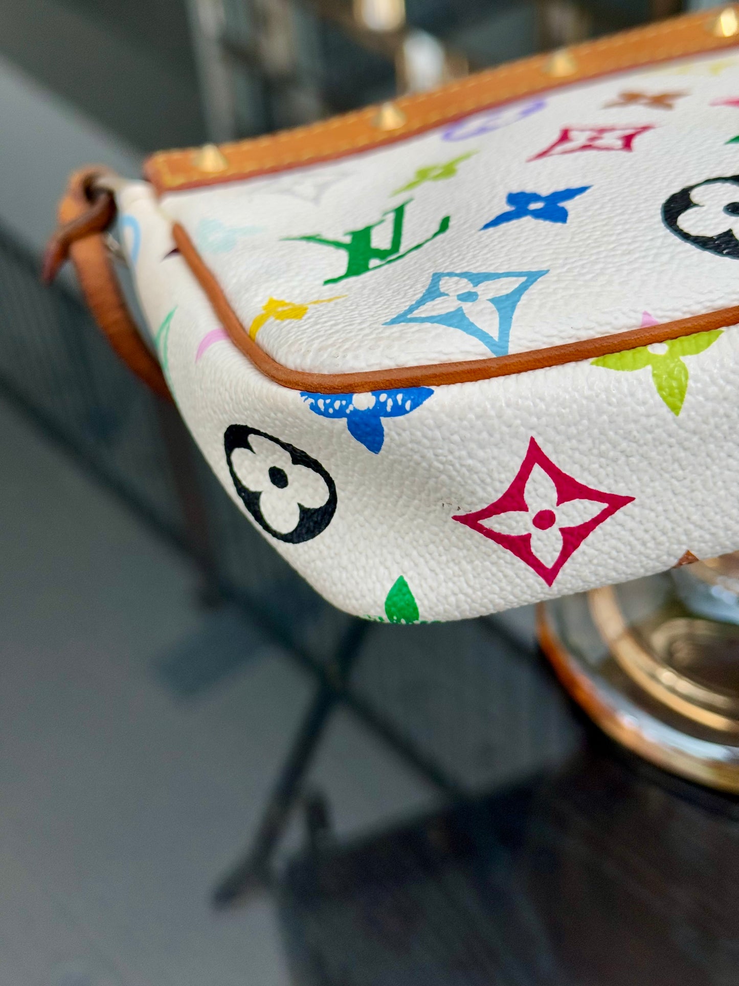 Multicolor Pochette Accessories with Dustbag and Strap 📅 Year: 2003