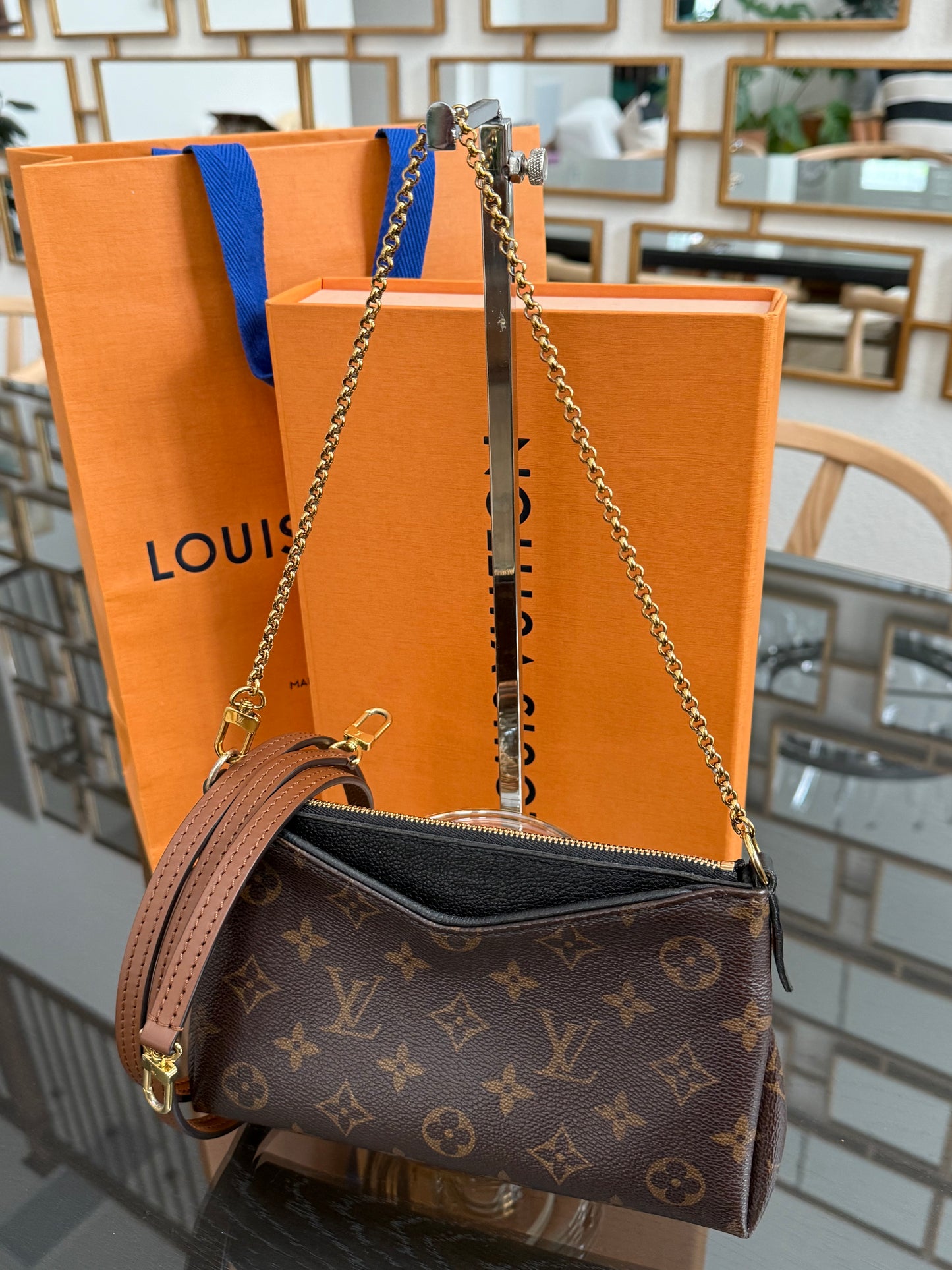 Pallas Clutch w/ Box , Receipt, and Paper bag-Year: 2017